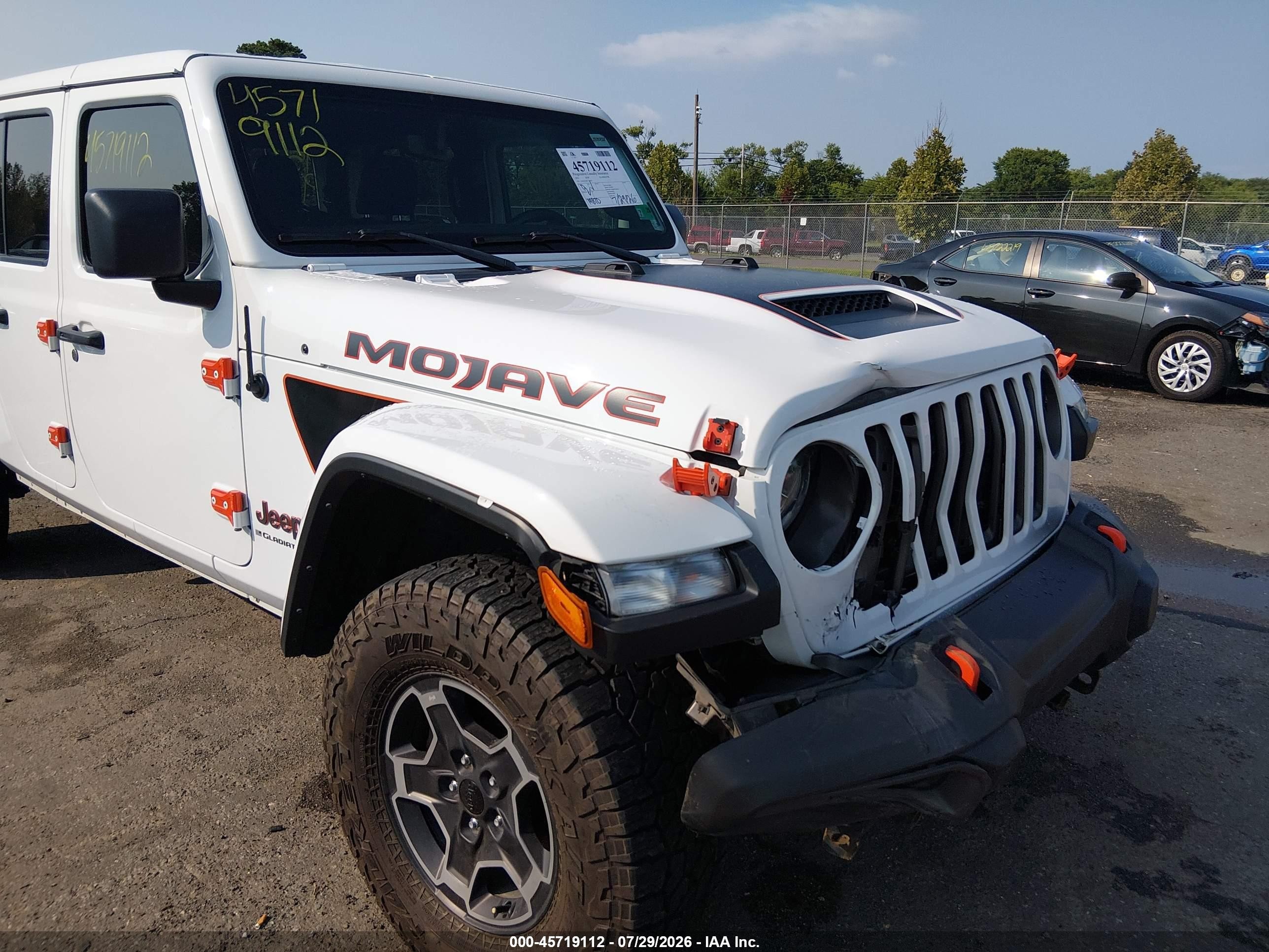 2023 Jeep Gladiator VIN 1C6JJTEG9PL543825 IAAI salvage auction — Front End, Salvage (Virginia), sold $18,700 on 2026-08-25 (photo 6)