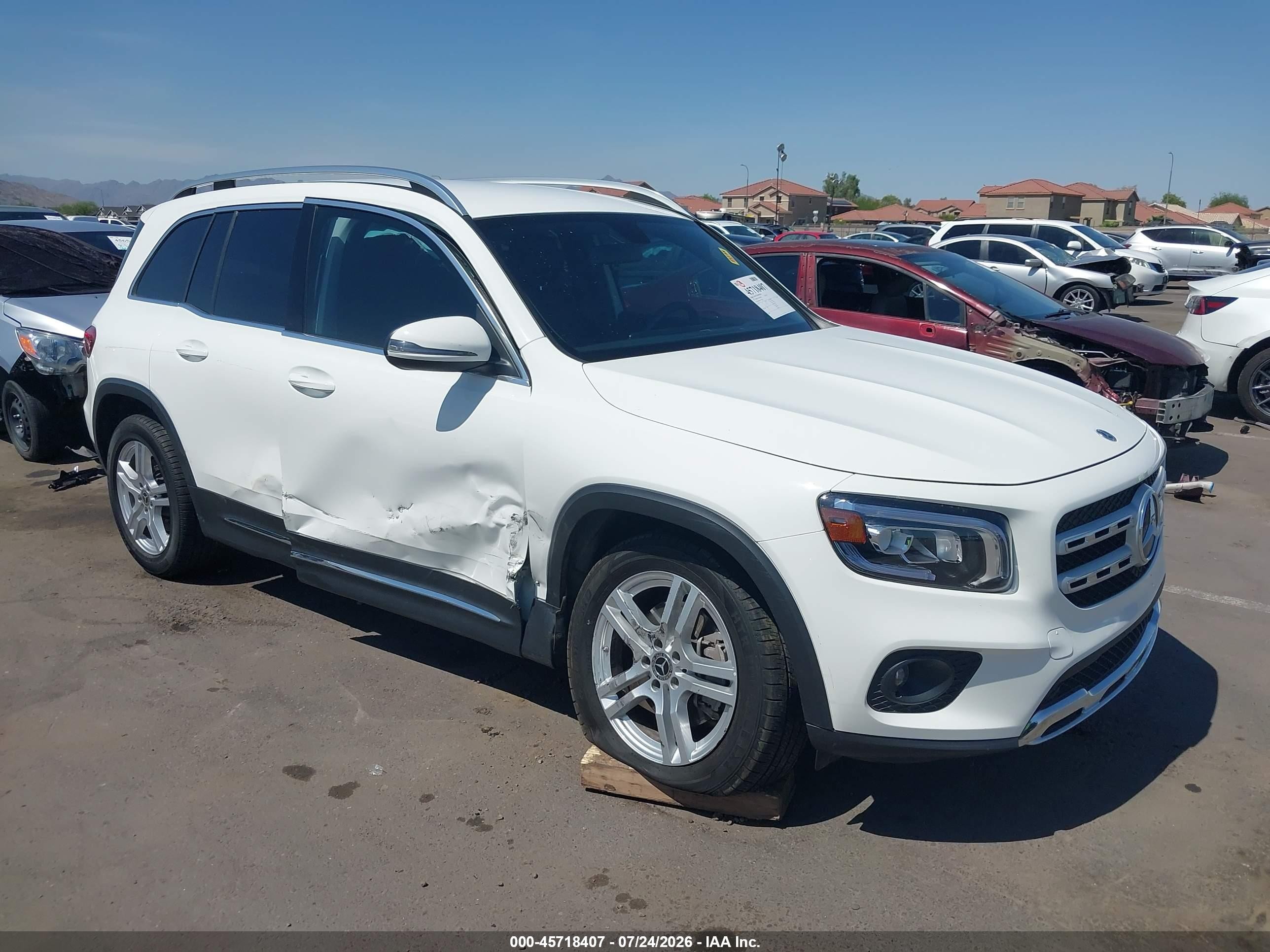 2022 Mercedes-Benz GLB-Class VIN W1N4M4GB9NW231013 — IAAI salvage auction photo