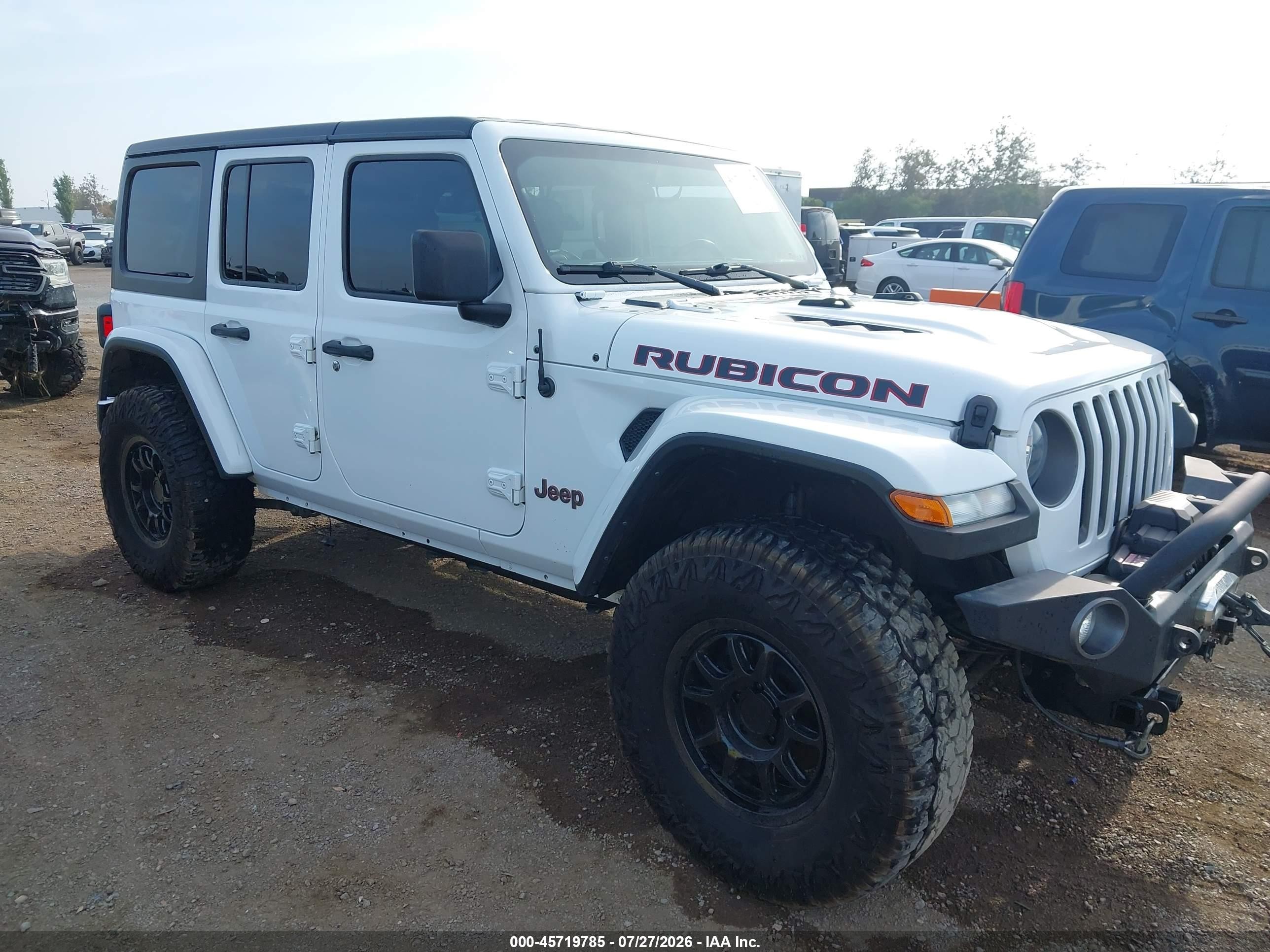 2021 Jeep Wrangler Unlimited VIN 1C4HJXFG5MW505628 — IAAI salvage auction photo