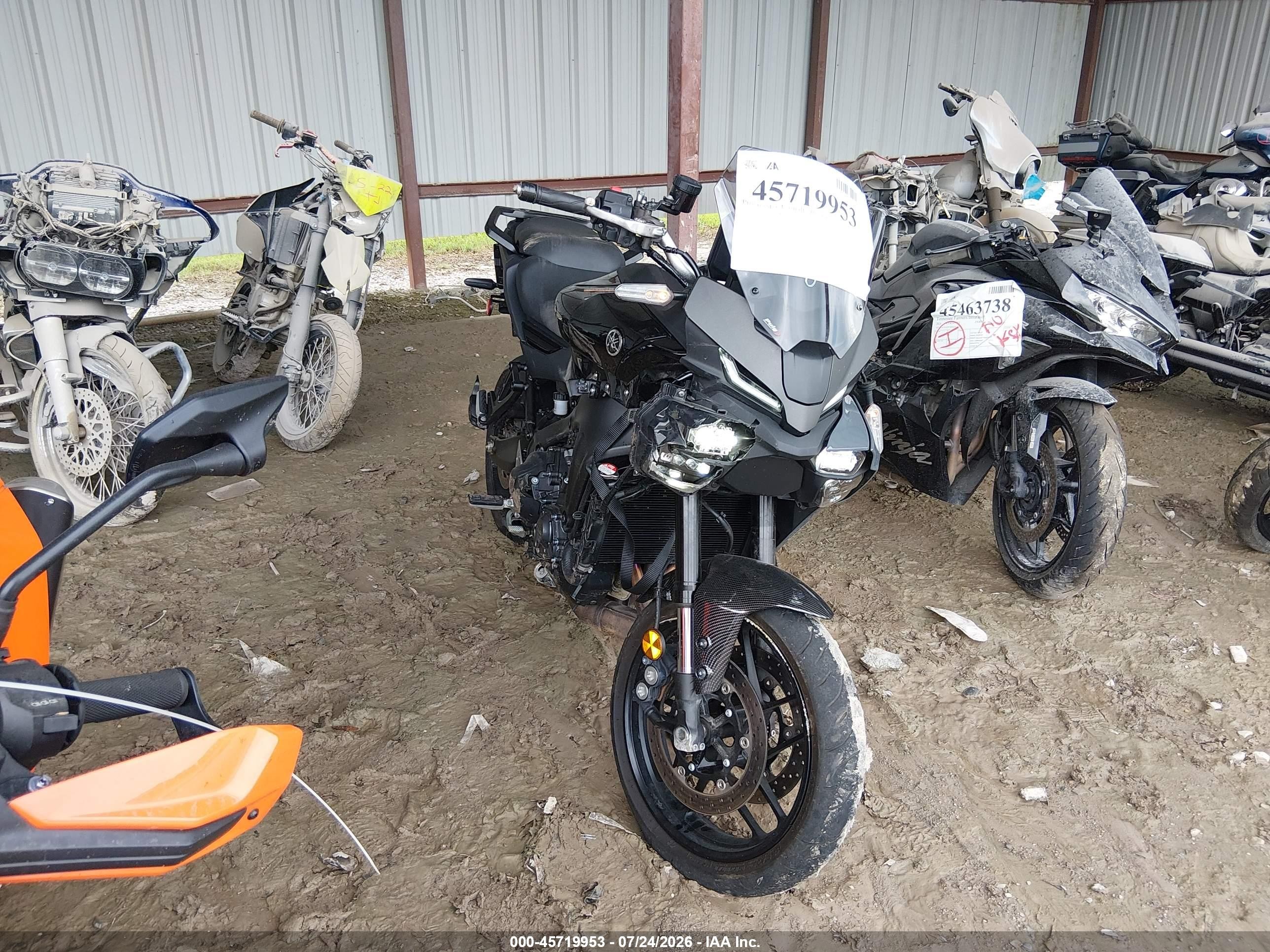 2026 Yamaha Mtt890 VIN JYARN99E5TA001019 IAAI salvage auction — Front End, Salvage (Tennessee), sold $4,650 on 2026-09-09 (photo 1)