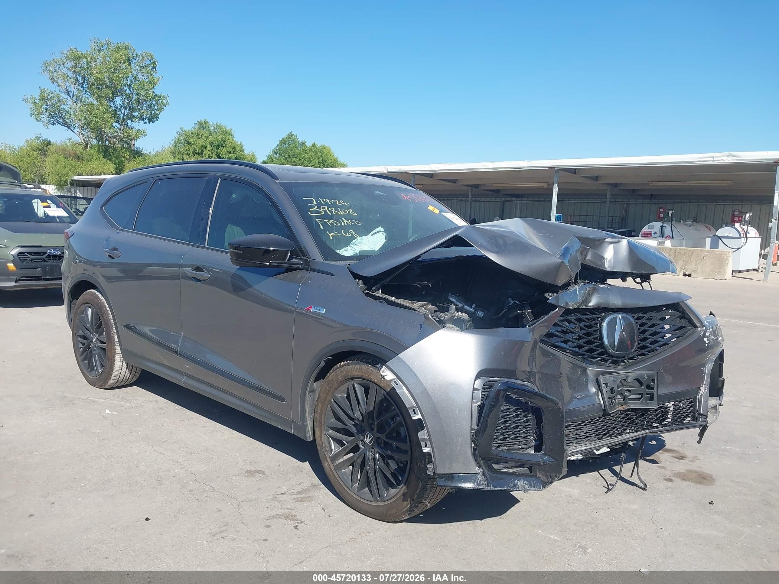 2025 Acura MDX VIN 5J8YE1H96SL027655 — IAAI salvage auction photo