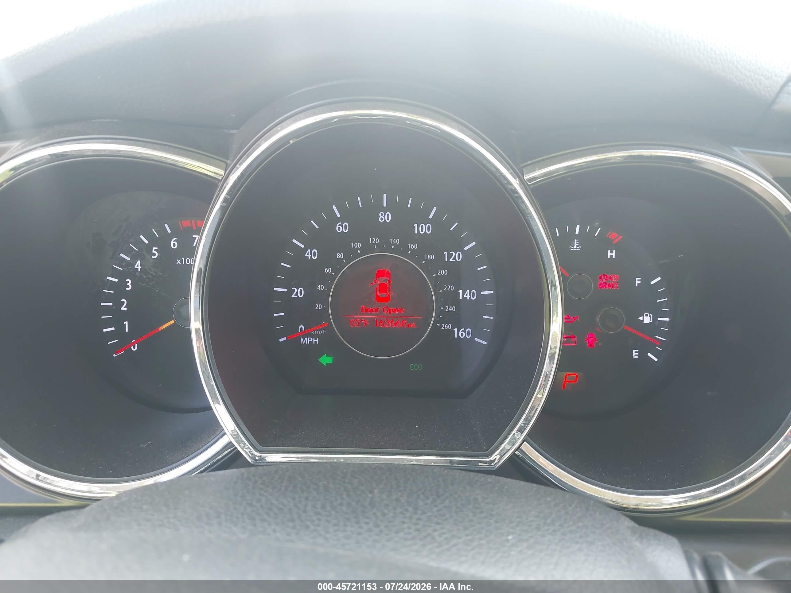 2013 Kia Optima VIN 5XXGN4A72DG156595 IAAI salvage auction — Front End, Salvage (California), sold $825 on 2026-09-24 (photo 7)