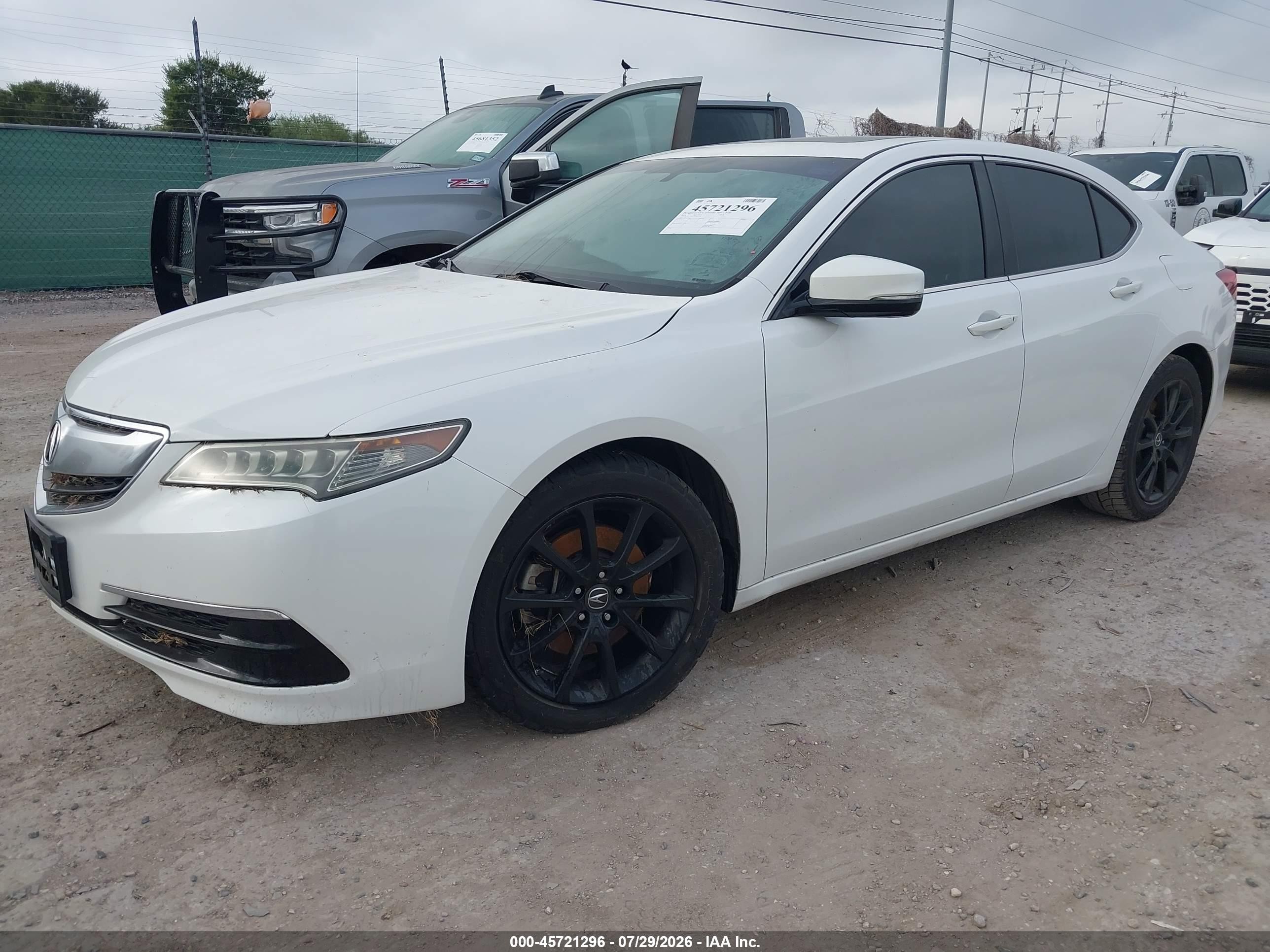 2016 Acura Tlx VIN 19UUB2F30GA005603 IAAI salvage auction — Water/Flood, Salvage (Texas), sold $3,275 on 2026-09-25 (photo 2)