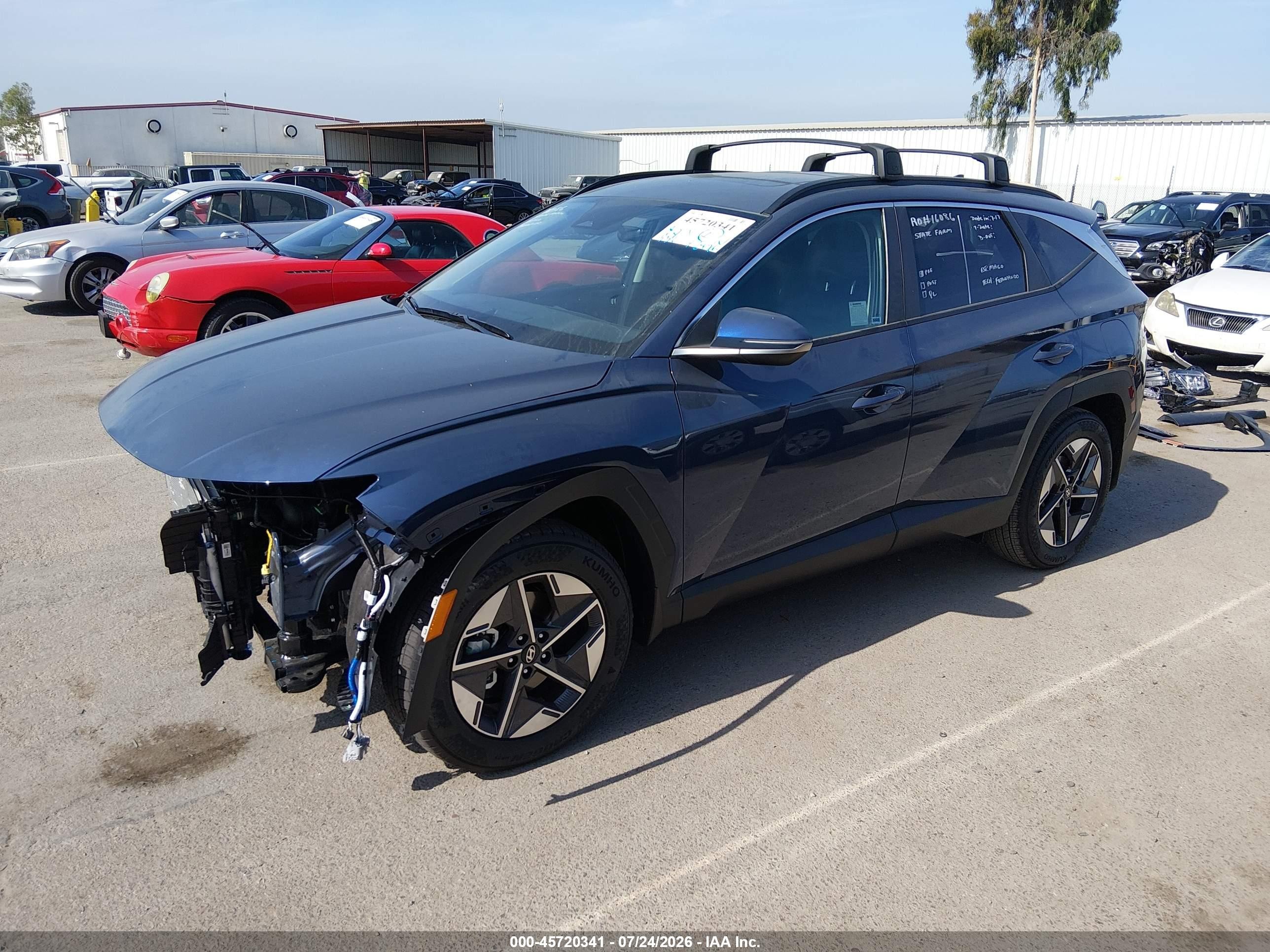2026 Hyundai Tucson VIN 5NMJC3DE8TH734263 IAAI salvage auction — Front End, Salvage (California), sold $8,600 on 2026-08-30 (photo 2)