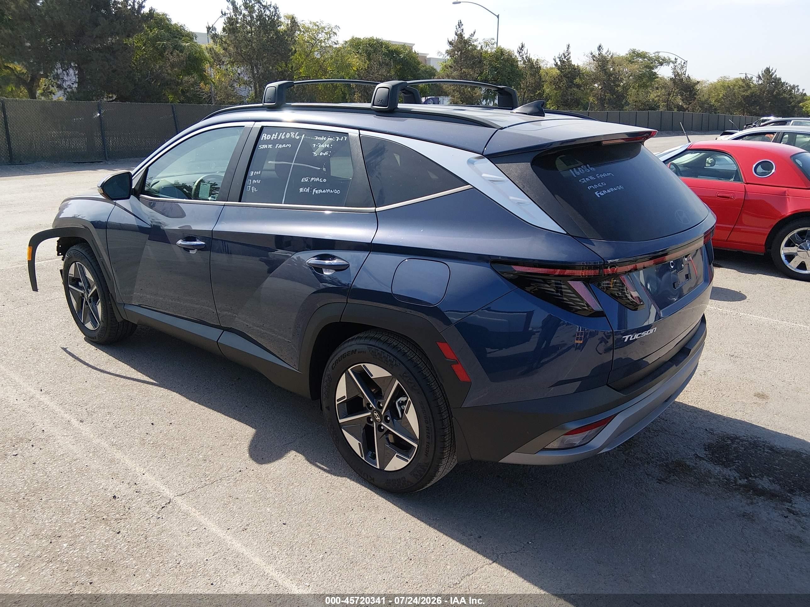 2026 Hyundai Tucson VIN 5NMJC3DE8TH734263 IAAI salvage auction — Front End, Salvage (California), sold $8,600 on 2026-08-30 (photo 3)
