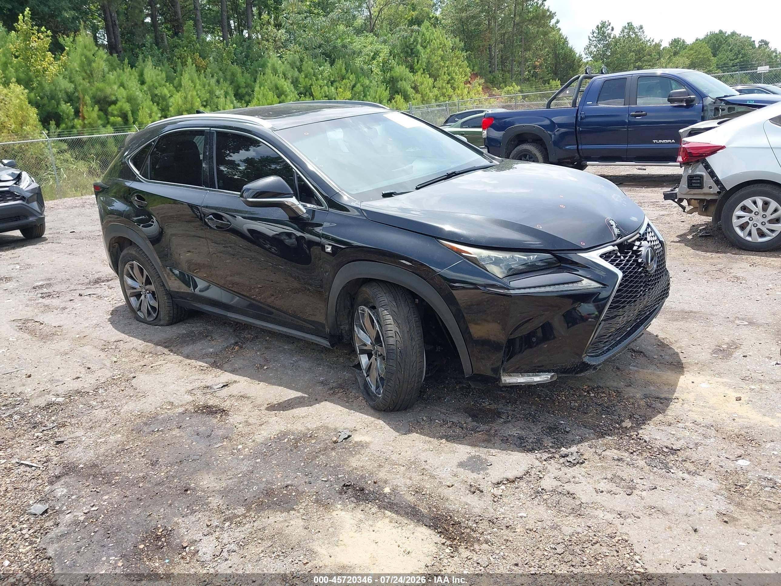 2016 Lexus NX 200t VIN JTJYARBZ2G2023954 — IAAI salvage auction photo