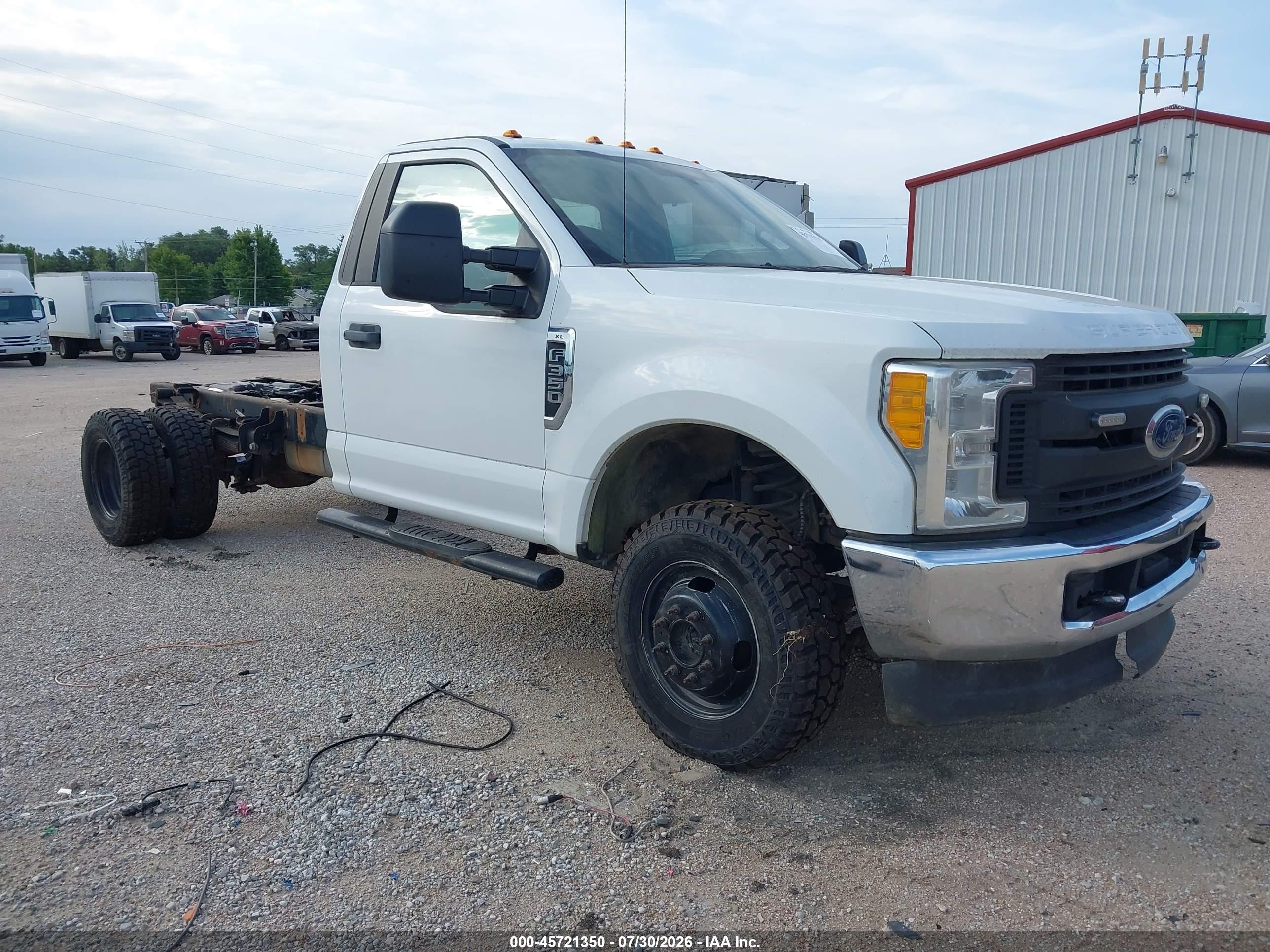 2017 Ford F350 VIN 1FDRF3H61HEE56129 IAAI salvage auction — Hail, Clear (Missouri), sold $7,000 on 2026-09-02 (photo 1)