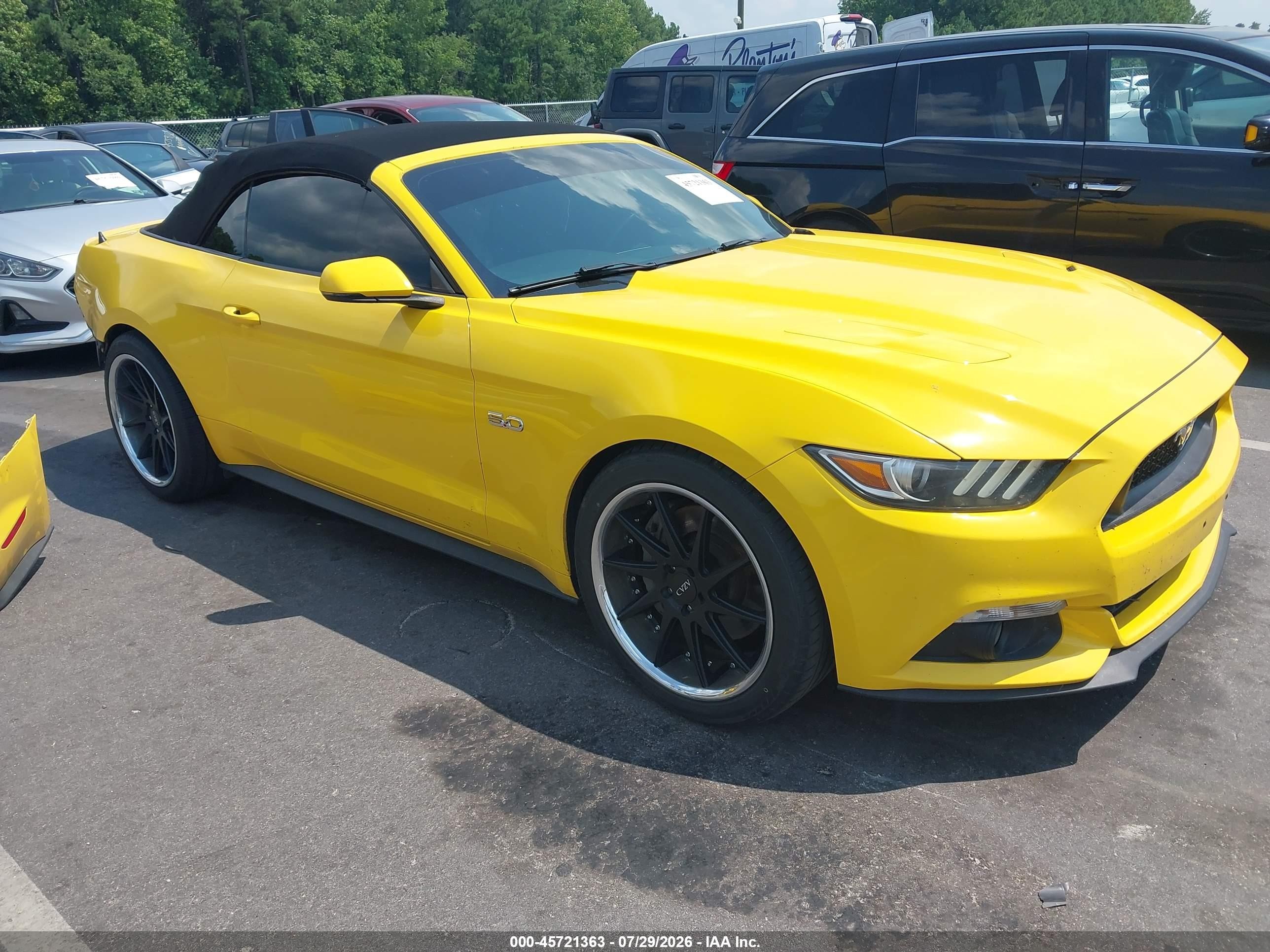 2016 Ford Mustang VIN 1FATP8FF9G5210151 — IAAI salvage auction photo
