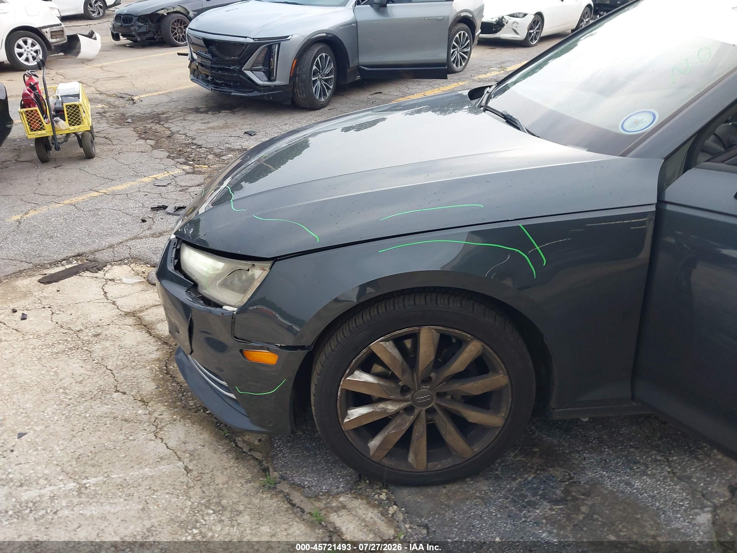 2017 Audi A4 VIN WAUGMAF47HN071551 IAAI salvage auction — Front End, Rebuildable (Florida), sold $3,200 on 2026-09-09 (photo 6)