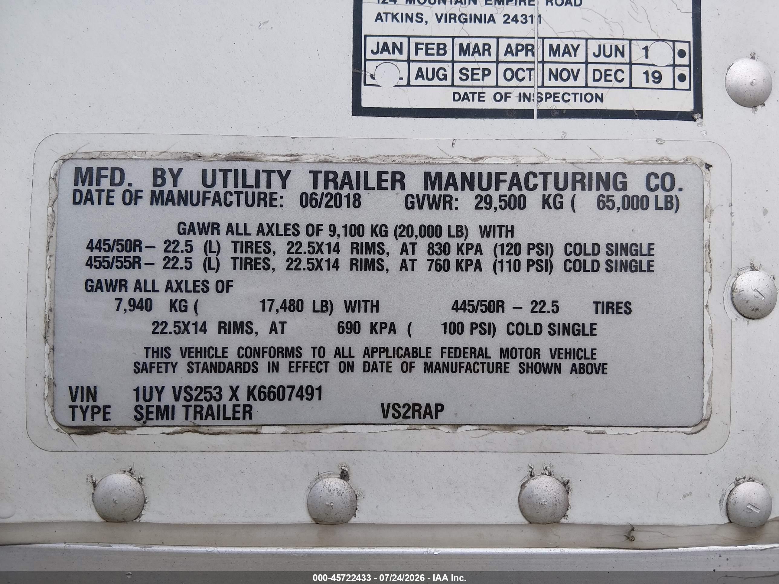 2019 Utility Trailer Mfg Unknown VIN 1UYVS253XK6607491 IAAI salvage auction — Side, Salvage (Idaho), sold $1,500 on 2026-09-21 (photo 9)