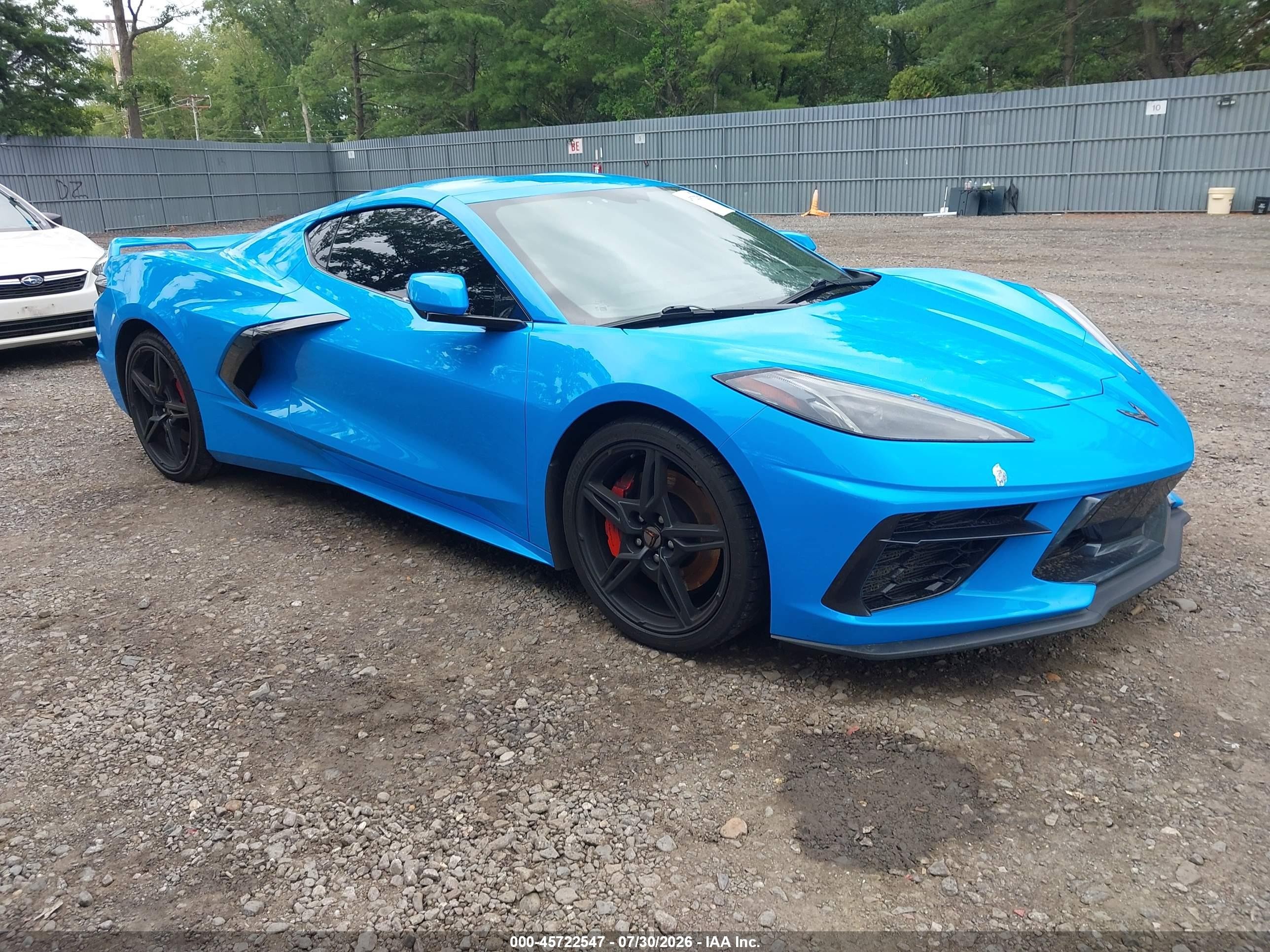 2020 Chevrolet Corvette Stingray VIN 1G1Y72D42L5113584 — IAAI salvage auction photo