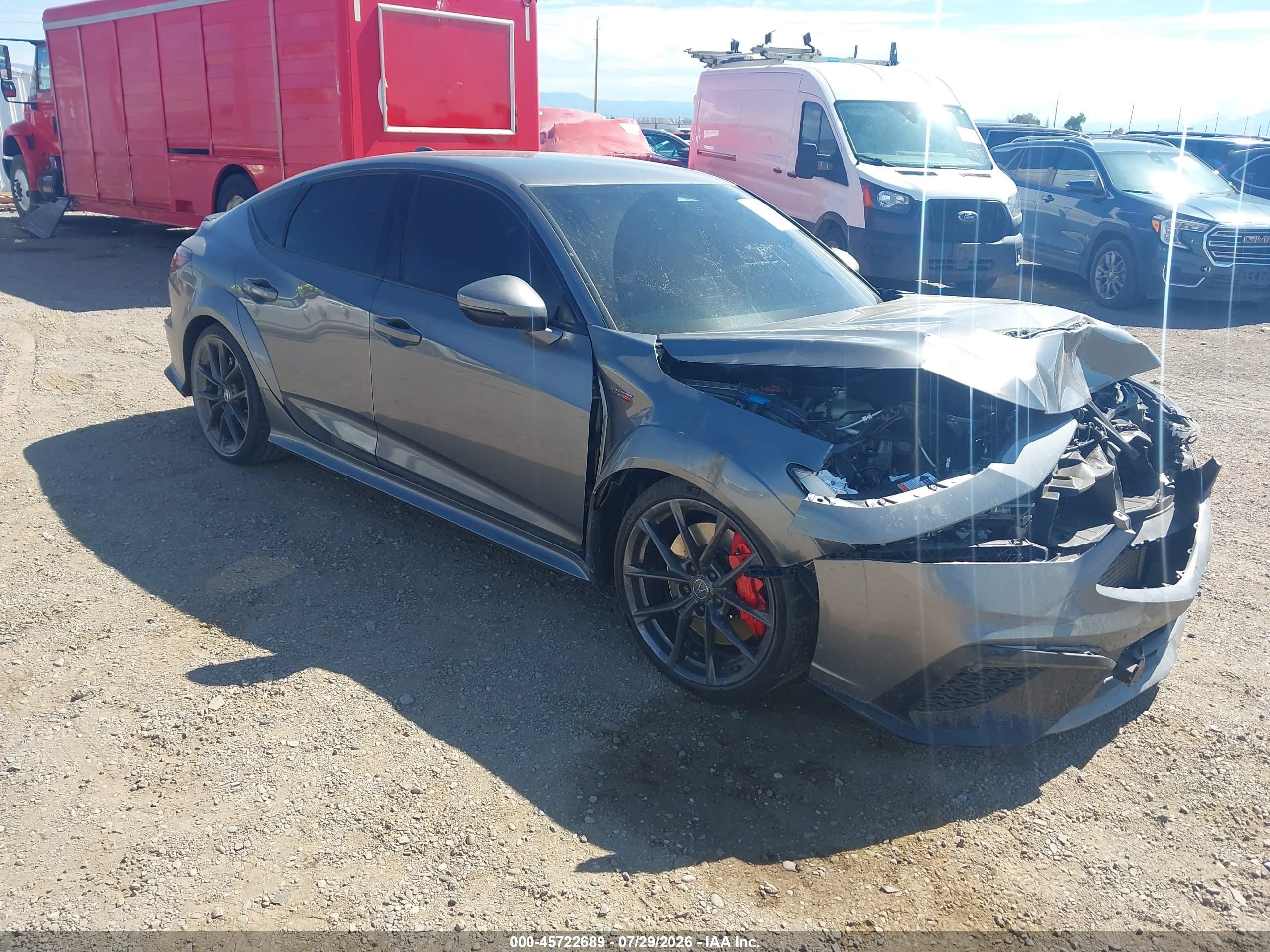 2025 Acura Integra VIN 19UDE5G98SA001805 IAAI salvage auction — Front End, Mv-907A (New York), sold $14,700 on 2026-09-26 (photo 1)