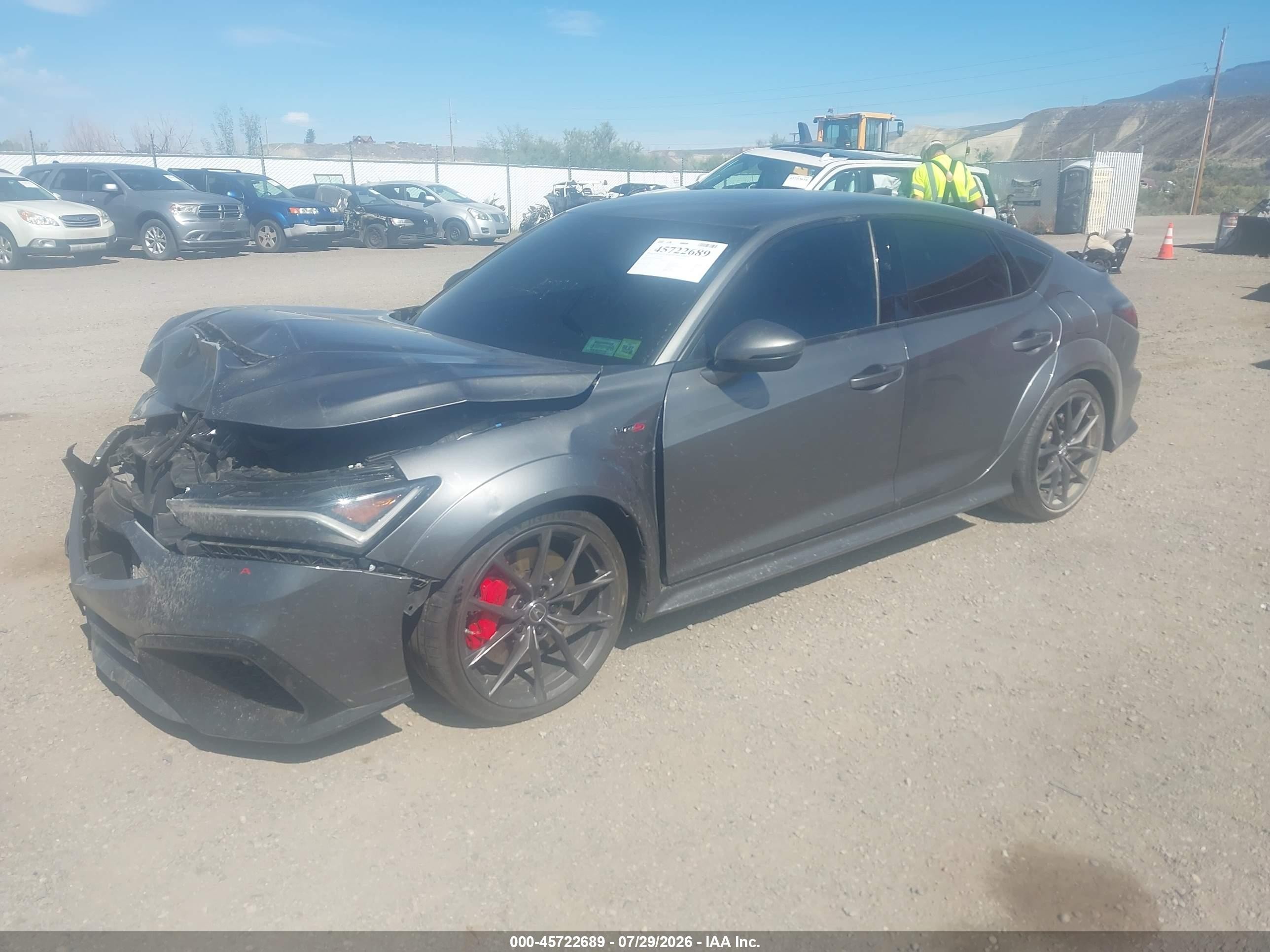 2025 Acura Integra VIN 19UDE5G98SA001805 IAAI salvage auction — Front End, Mv-907A (New York), sold $14,700 on 2026-09-26 (photo 2)