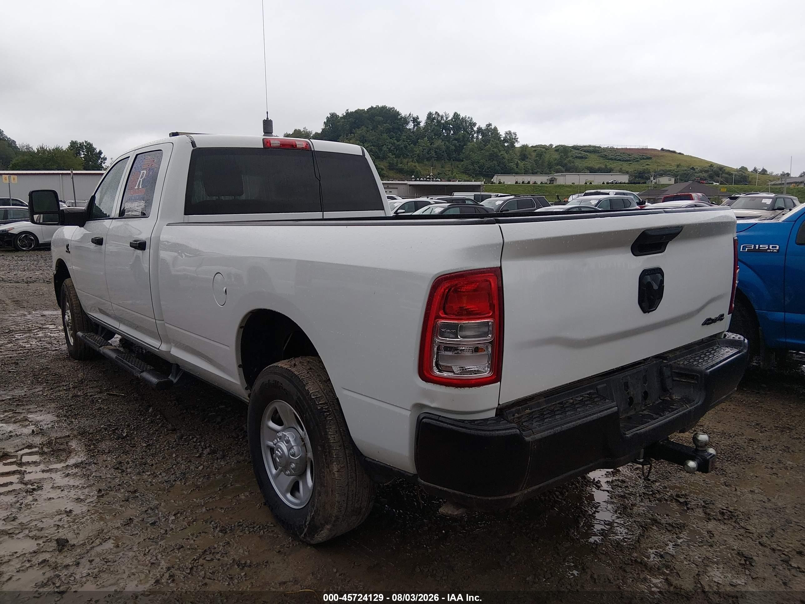 2024 Ram 3500 VIN 3C63R3GL8RG404913 IAAI salvage auction — Water/Flood, Non-Repairable Certificate (West Virginia), sold $9,550 on 2026-10-02 (photo 3)