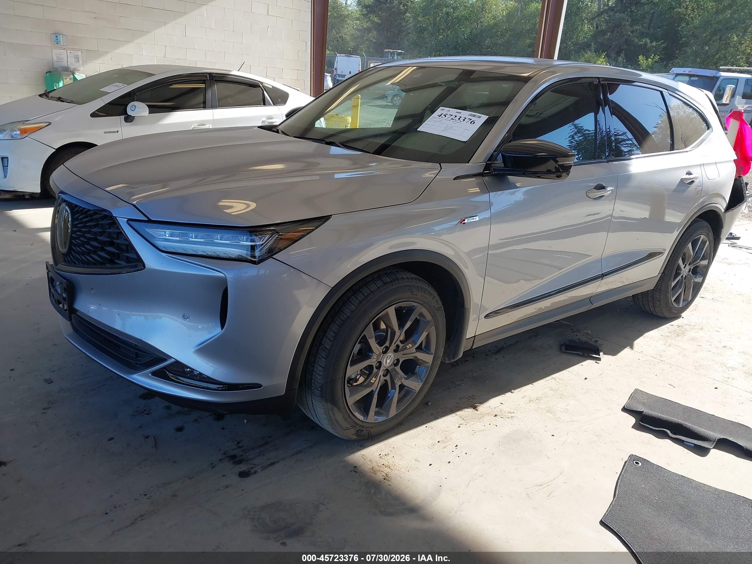 2024 Acura Mdx VIN 5J8YE1H08RL020010 IAAI salvage auction — Frame Damage, Bill Of Sale (Washington), sold $15,200 on 2026-09-13 (photo 2)