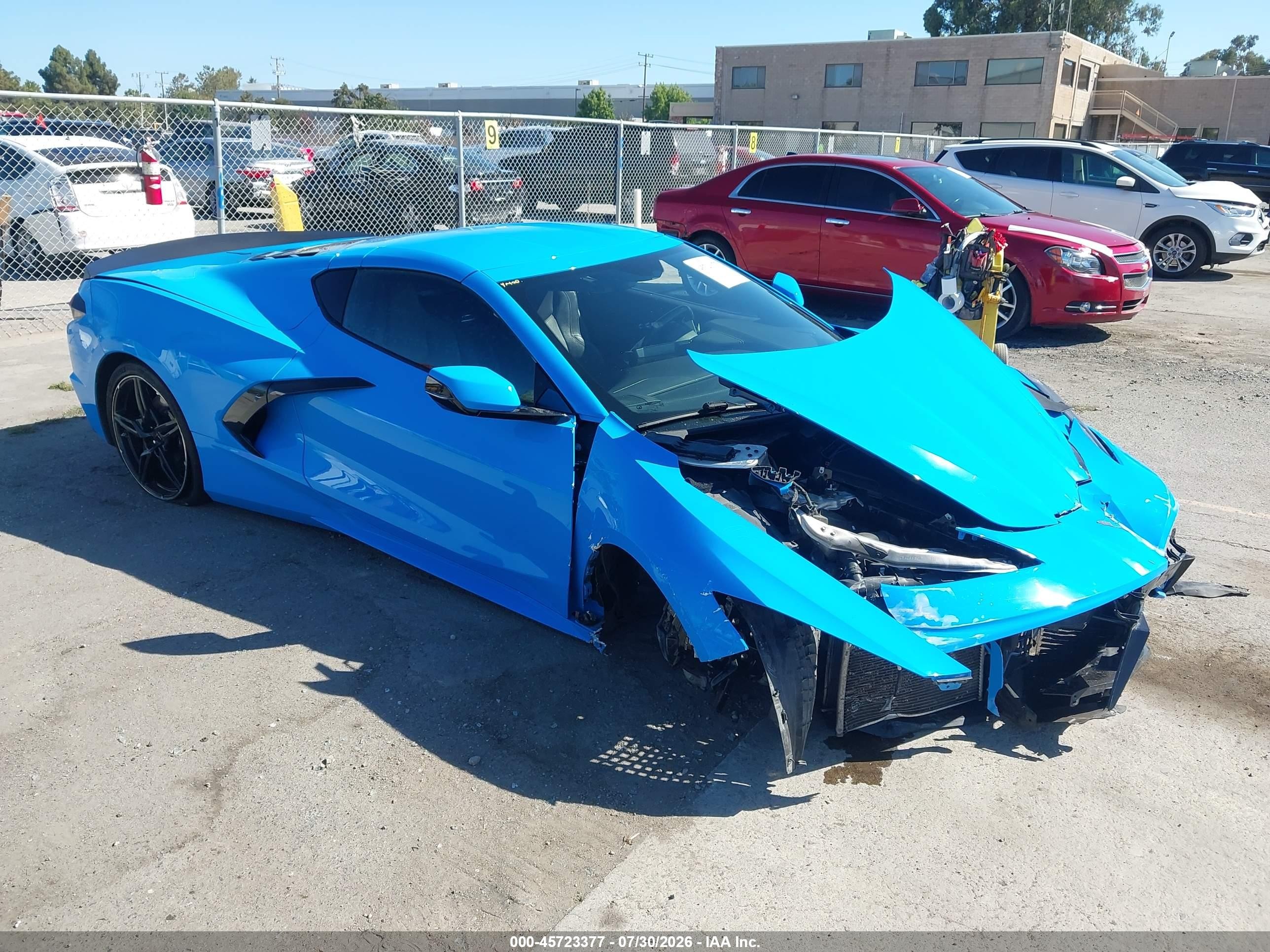 2020 Chevrolet Corvette Stingray VIN 1G1Y62D46L5117527 — IAAI salvage auction photo