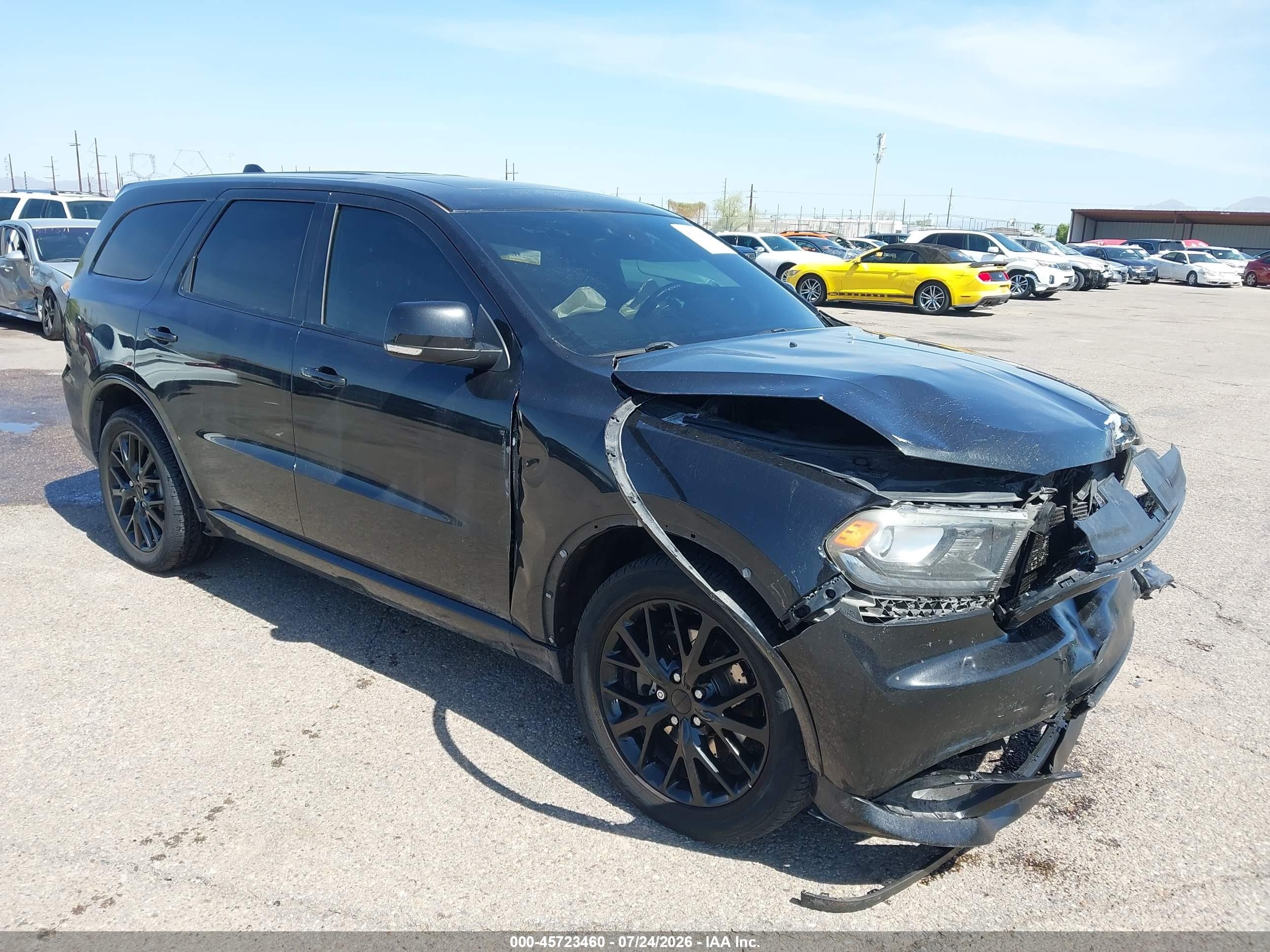 2016 Dodge Durango VIN 1C4SDJCT8GC353880 IAAI salvage auction — Front End, Salvage (Arizona), sold $1,550 on 2026-09-03 (photo 1)