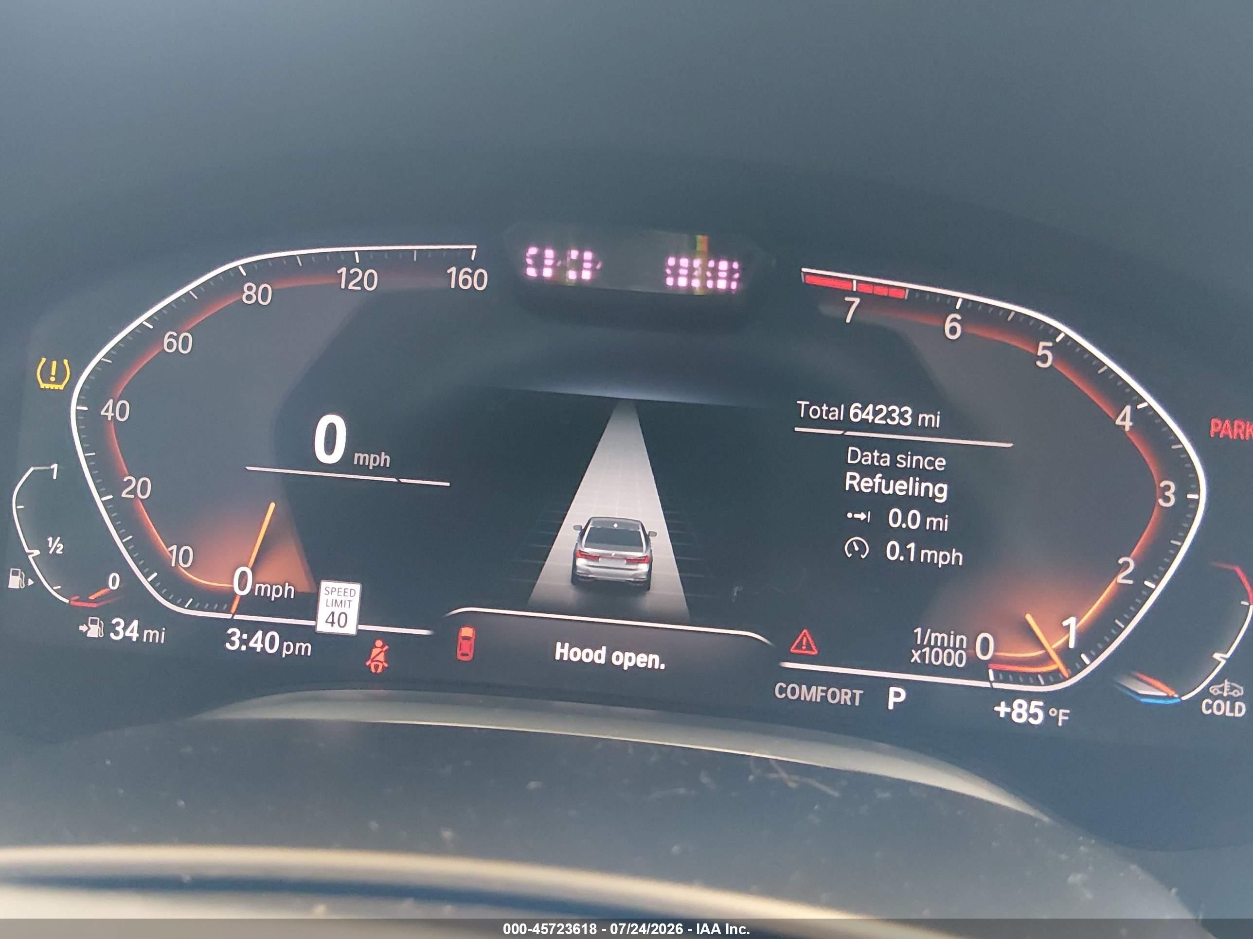 2020 BMW 7er VIN WBA7T4C05LCD40448 IAAI salvage auction — Unknown, Bill Of Sale (Washington), sold $16,100 on 2026-09-18 (photo 7)
