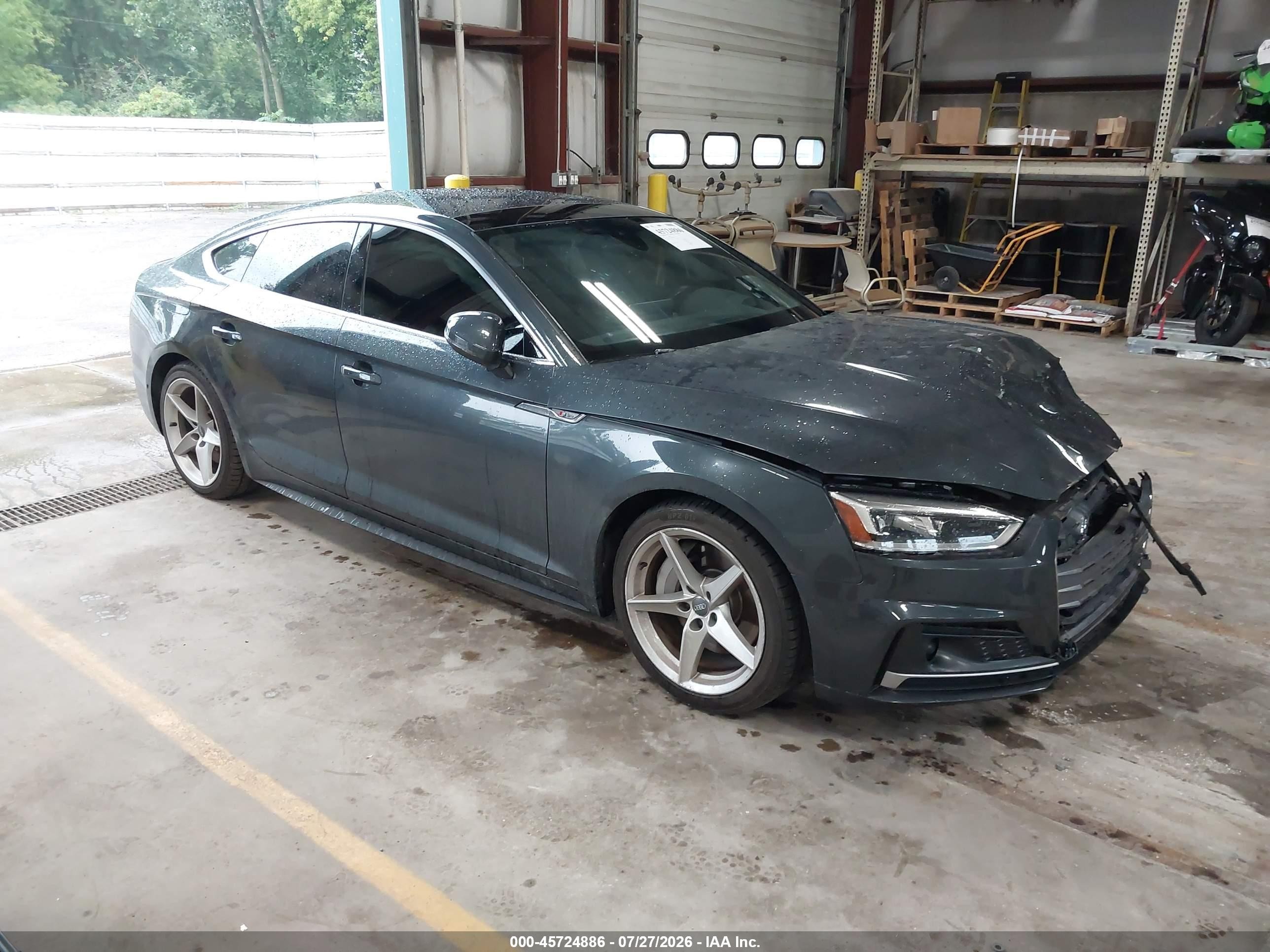 2019 Audi A5 VIN WAUFNCF54KA086729 — IAAI salvage auction photo