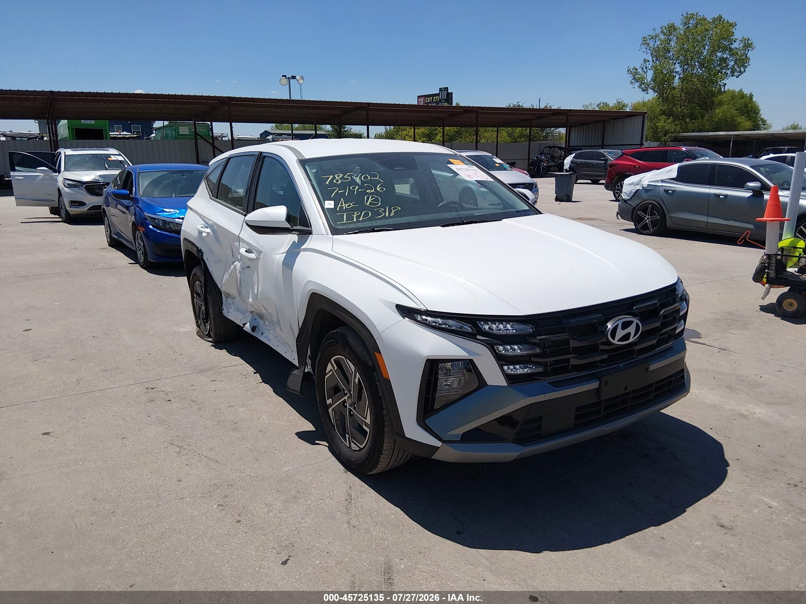 2026 Hyundai Tucson Hybrid VIN KM8JADD10TU468508 — IAAI salvage auction photo