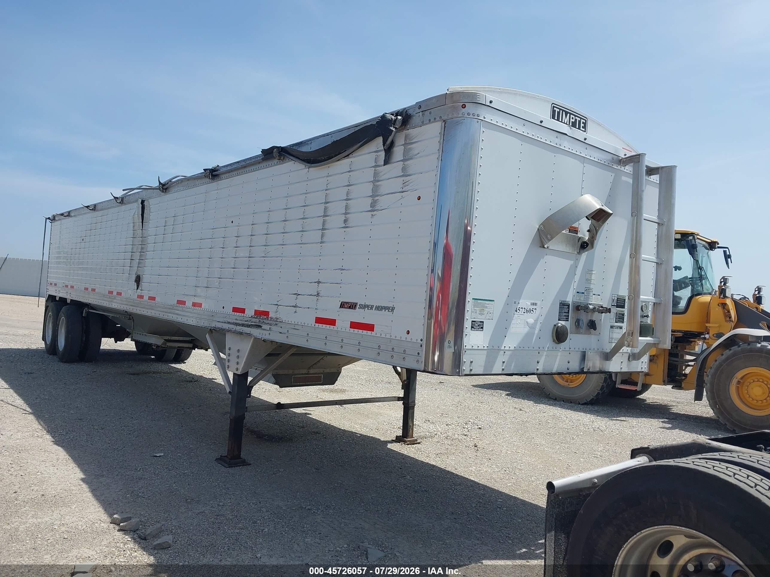 2019 Timpte Unknown VIN 1TDH4002XKB160189 IAAI salvage auction — Rollover, Original (Texas), sold $2,600 on 2026-09-09 (photo 1)
