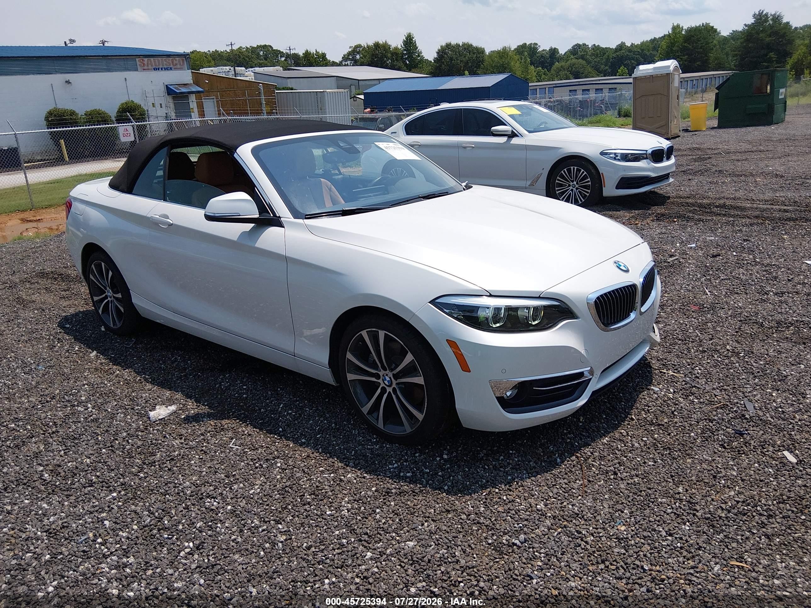 2019 BMW 2 Series VIN WBA2K1C54K7D55960 — IAAI salvage auction photo