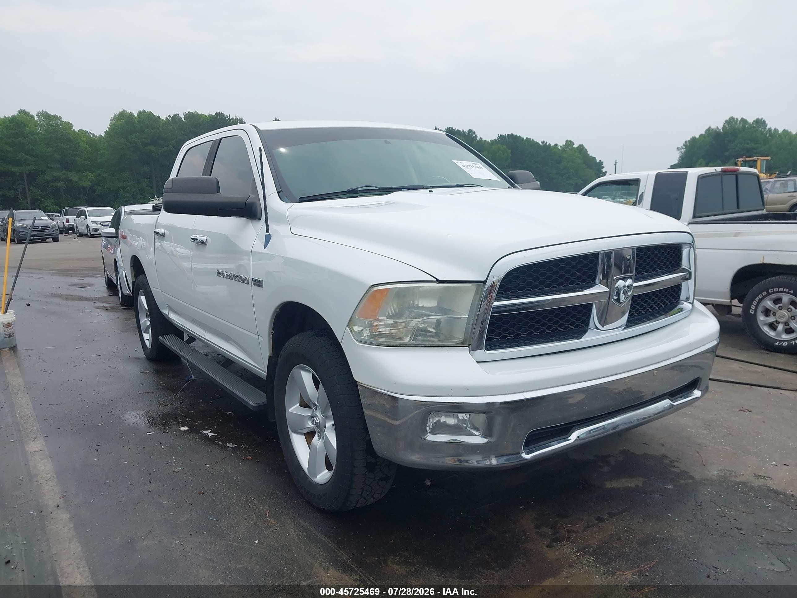 2012 Ram 1500 VIN 1C6RD7LTXCS107650 IAAI salvage auction — Rear End, Salvage (North Carolina), sold $3,150 on 2026-08-14 (photo 1)