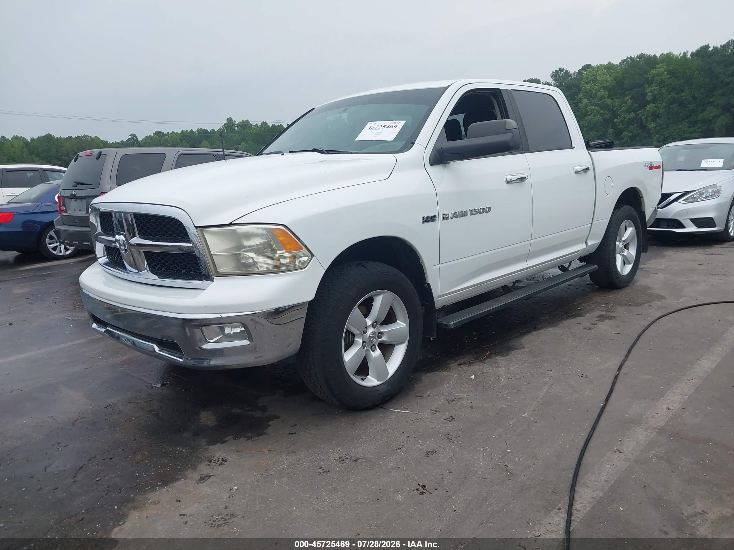 2012 Ram 1500 VIN 1C6RD7LTXCS107650 IAAI salvage auction — Rear End, Salvage (North Carolina), sold $3,150 on 2026-08-14 (photo 2)