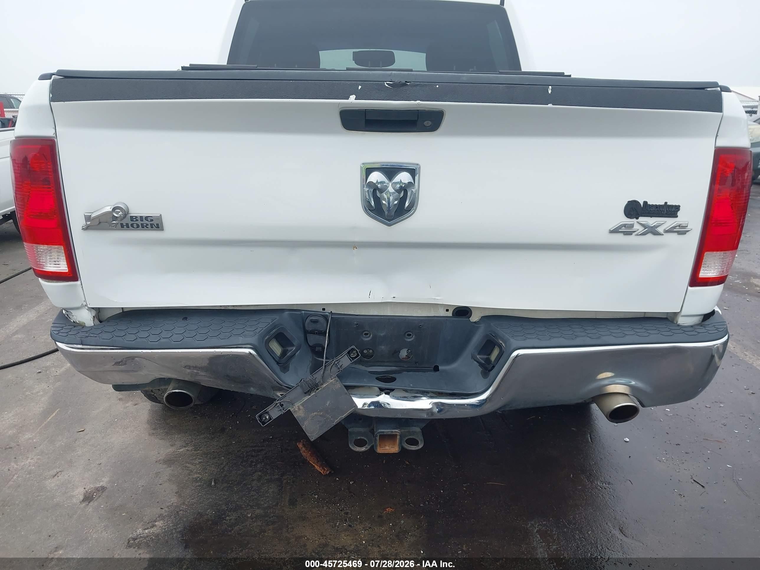 2012 Ram 1500 VIN 1C6RD7LTXCS107650 IAAI salvage auction — Rear End, Salvage (North Carolina), sold $3,150 on 2026-08-14 (photo 6)