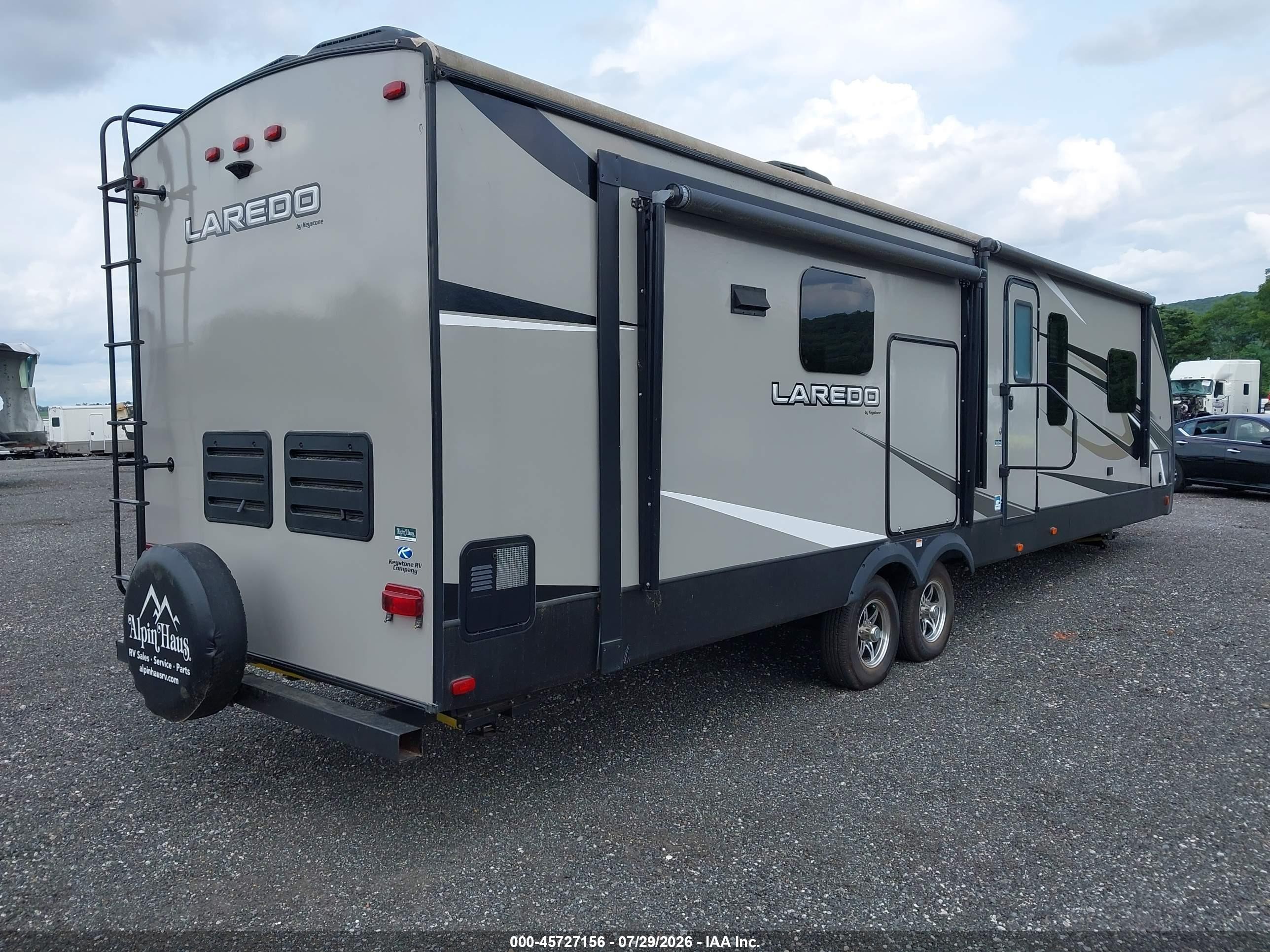 2020 Keystone Rv Laredo VIN 4YDT33522LE600104 IAAI salvage auction — Top/Roof, Salvage (New Jersey), sold $1,800 on 2026-09-23 (photo 4)