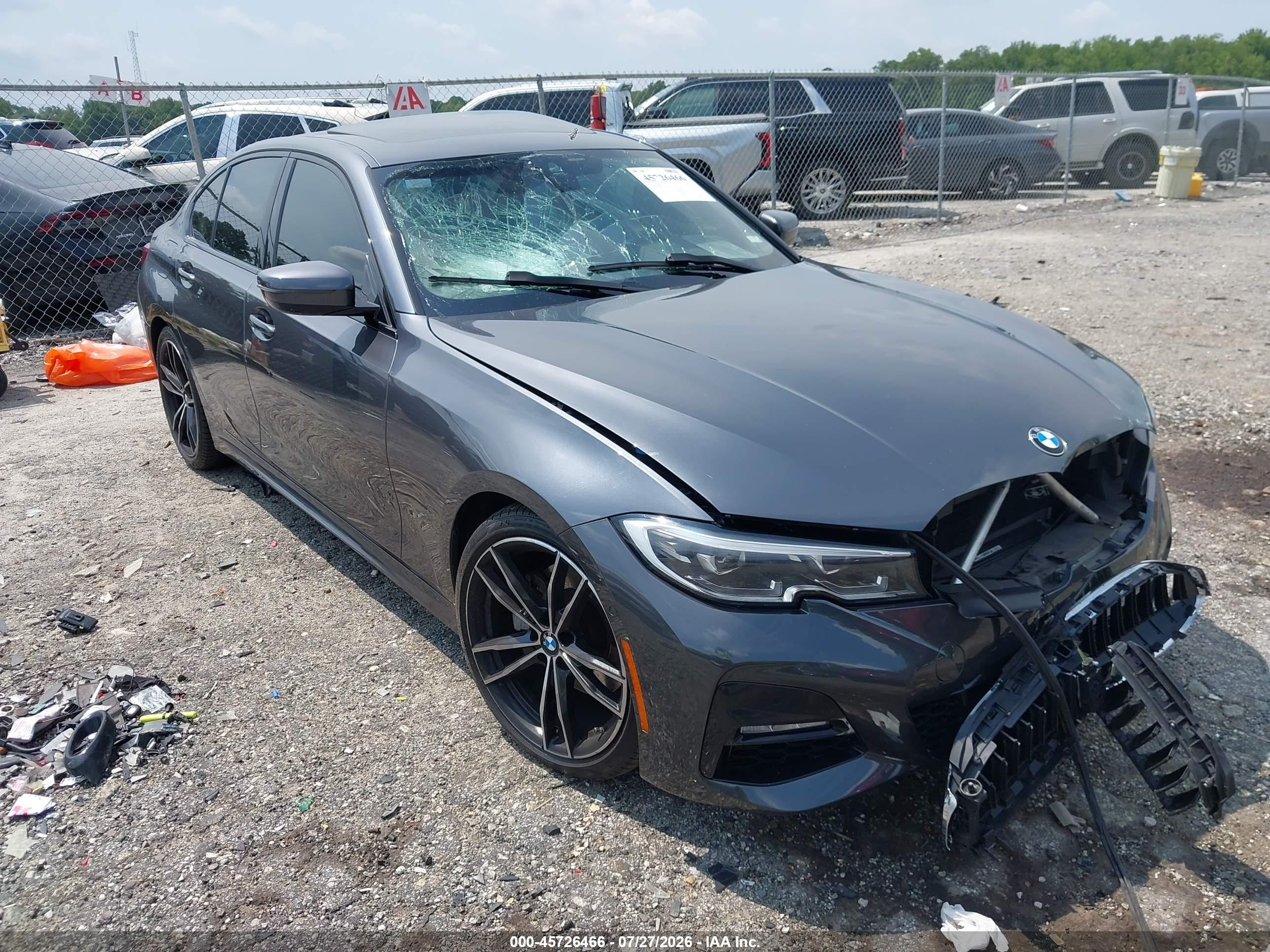 2021 BMW 3 Series VIN 3MW5R1J04M8C06379 — IAAI salvage auction photo