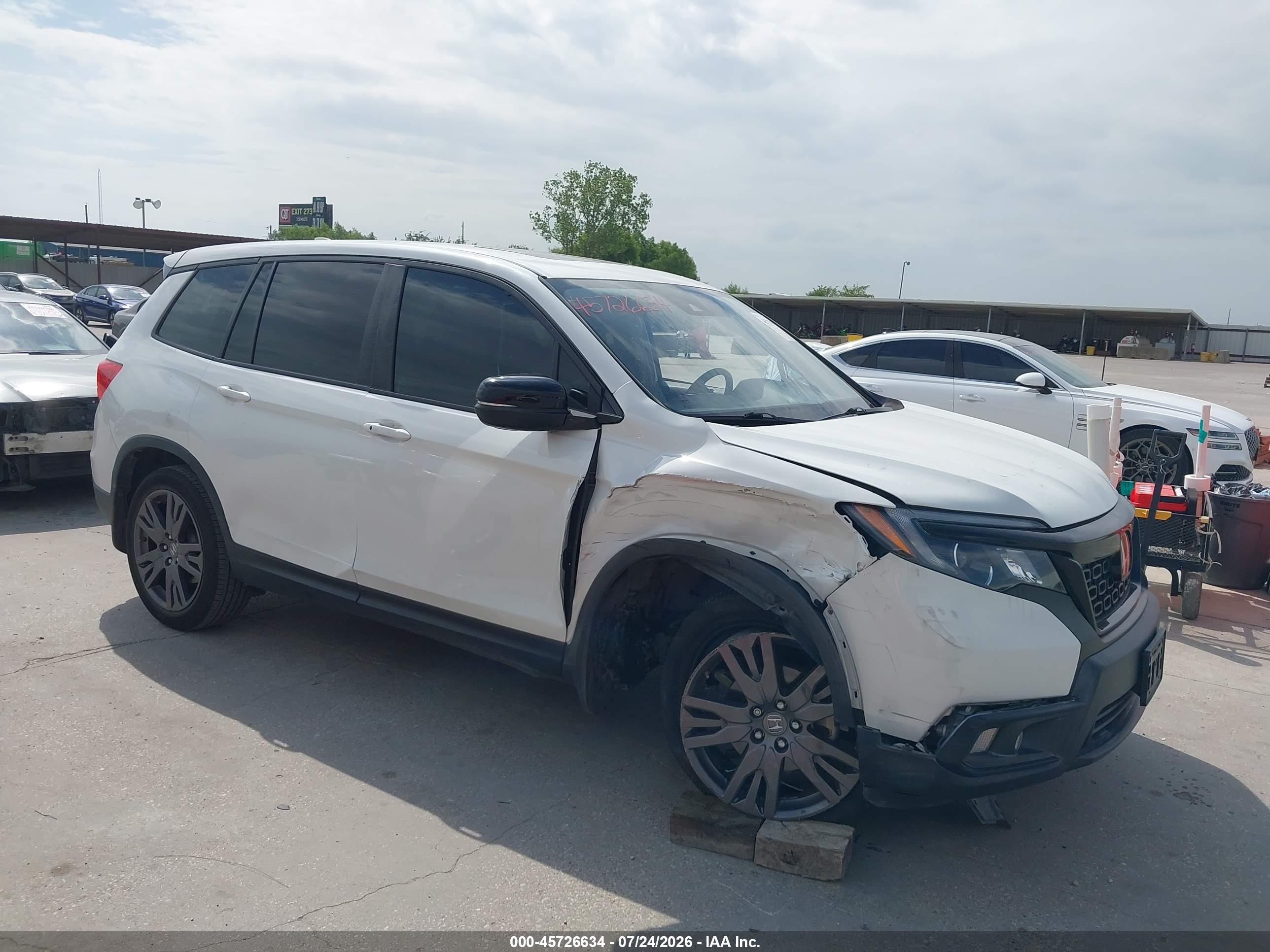 2021 Honda Passport VIN 5FNYF7H51MB015415 — IAAI salvage auction photo