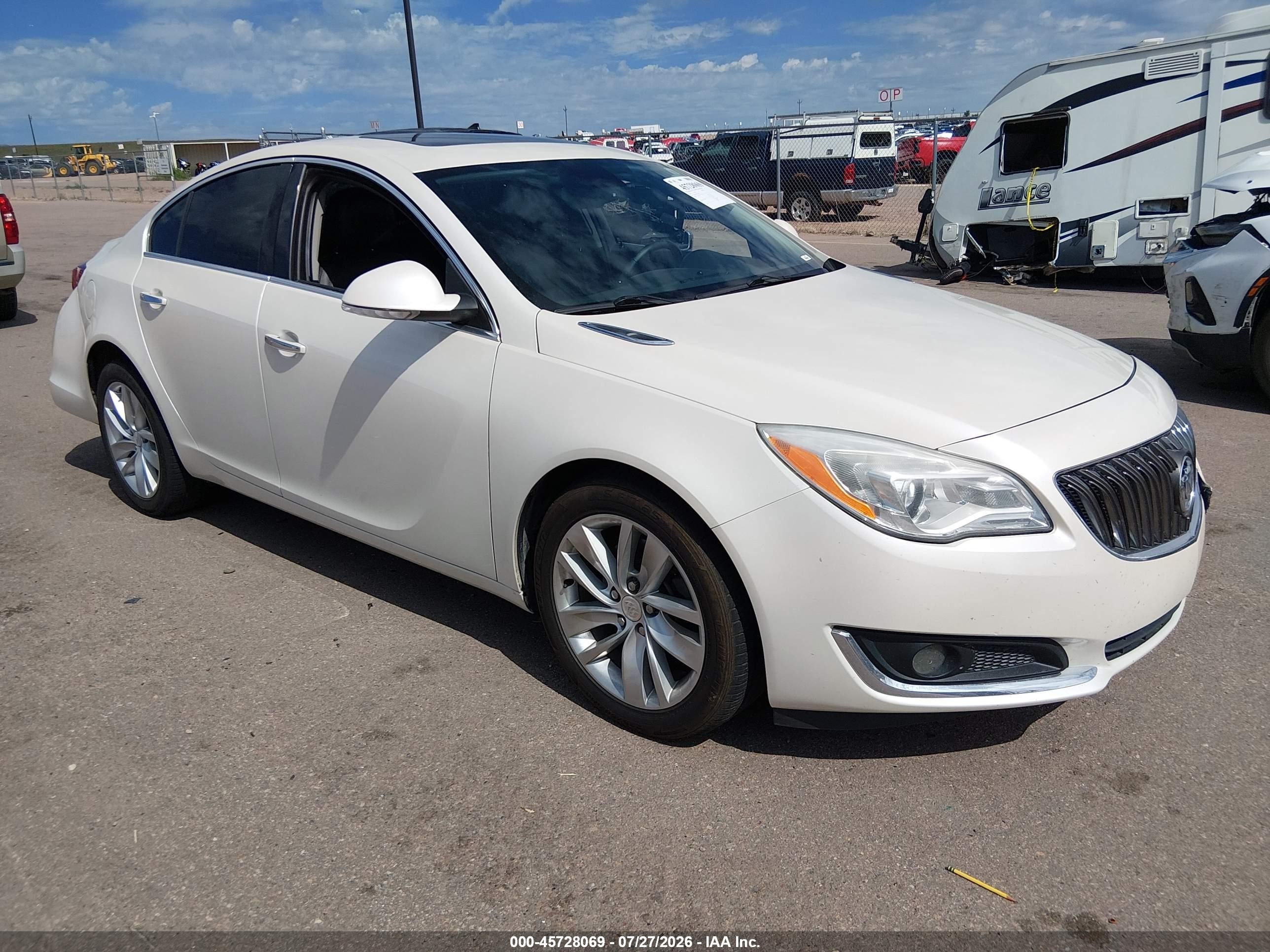 2014 Buick Regal VIN 2G4GN5EX6E9162453 IAAI salvage auction — Front & Rear, Salvage (Colorado), sold $750 on 2026-09-05 (photo 1)