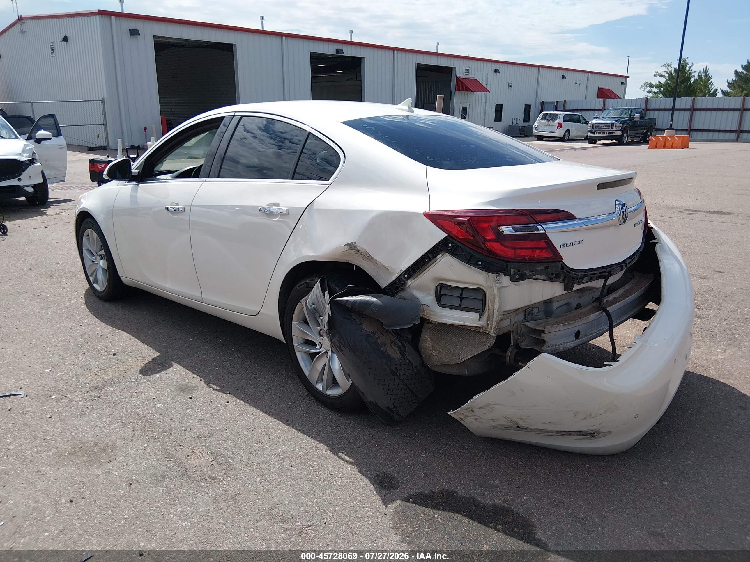 2014 Buick Regal VIN 2G4GN5EX6E9162453 IAAI salvage auction — Front & Rear, Salvage (Colorado), sold $750 on 2026-09-05 (photo 3)