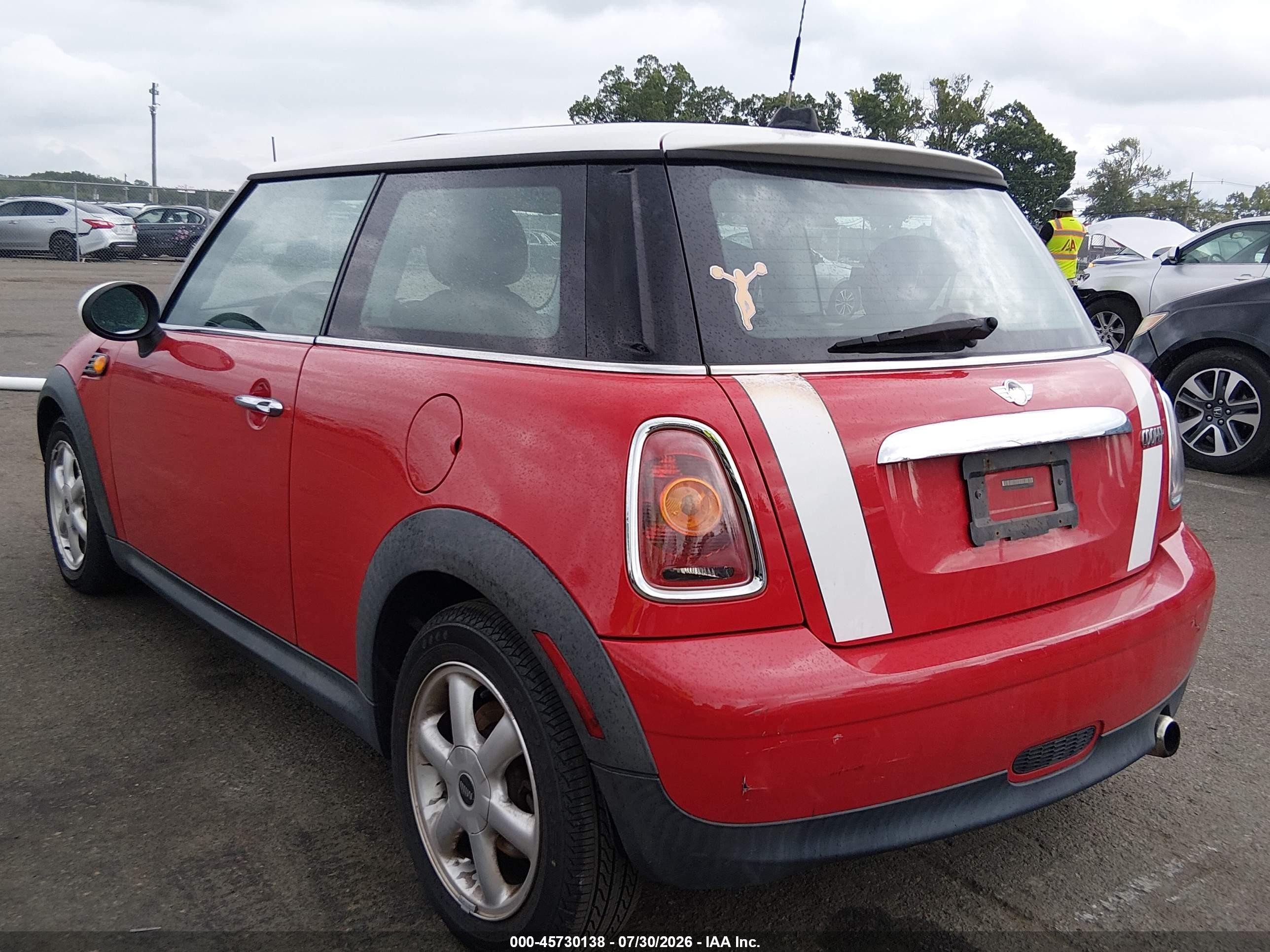 2008 Mini Hardtop VIN WMWMF33528TT63576 IAAI salvage auction — Unknown, Salvage (New Jersey), sold $500 on 2026-09-14 (photo 3)