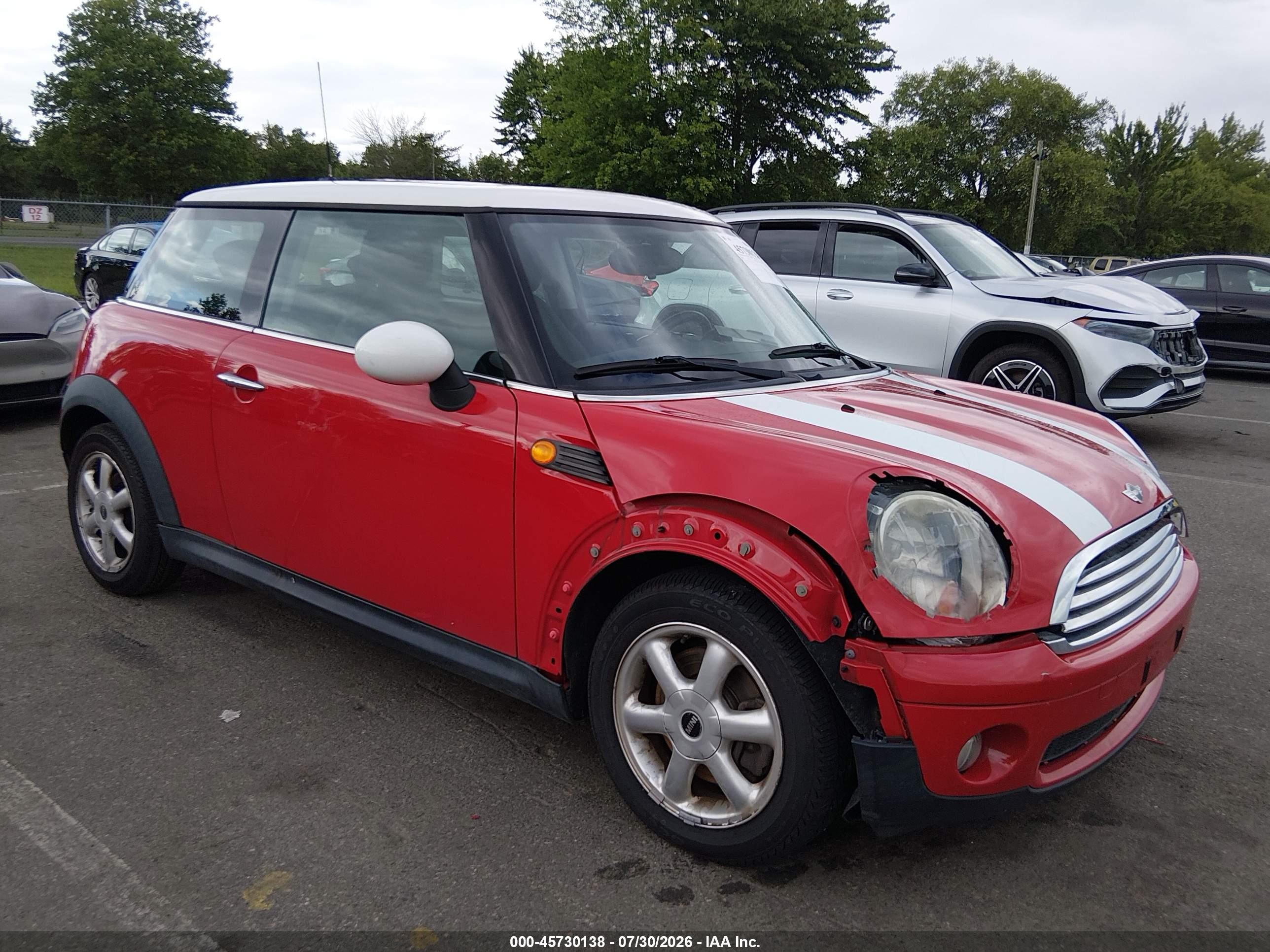 2008 Mini Hardtop VIN WMWMF33528TT63576 IAAI salvage auction — Unknown, Salvage (New Jersey), sold $500 on 2026-09-14 (photo 6)