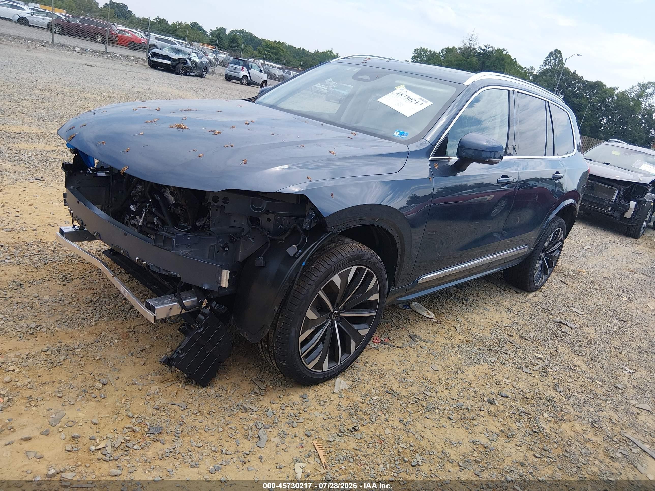 2026 Volvo XC90 VIN YV4062JF0T1491274 IAAI salvage auction — Front End, Salvage (Virginia), sold $26,300 on 2026-08-17 (photo 2)