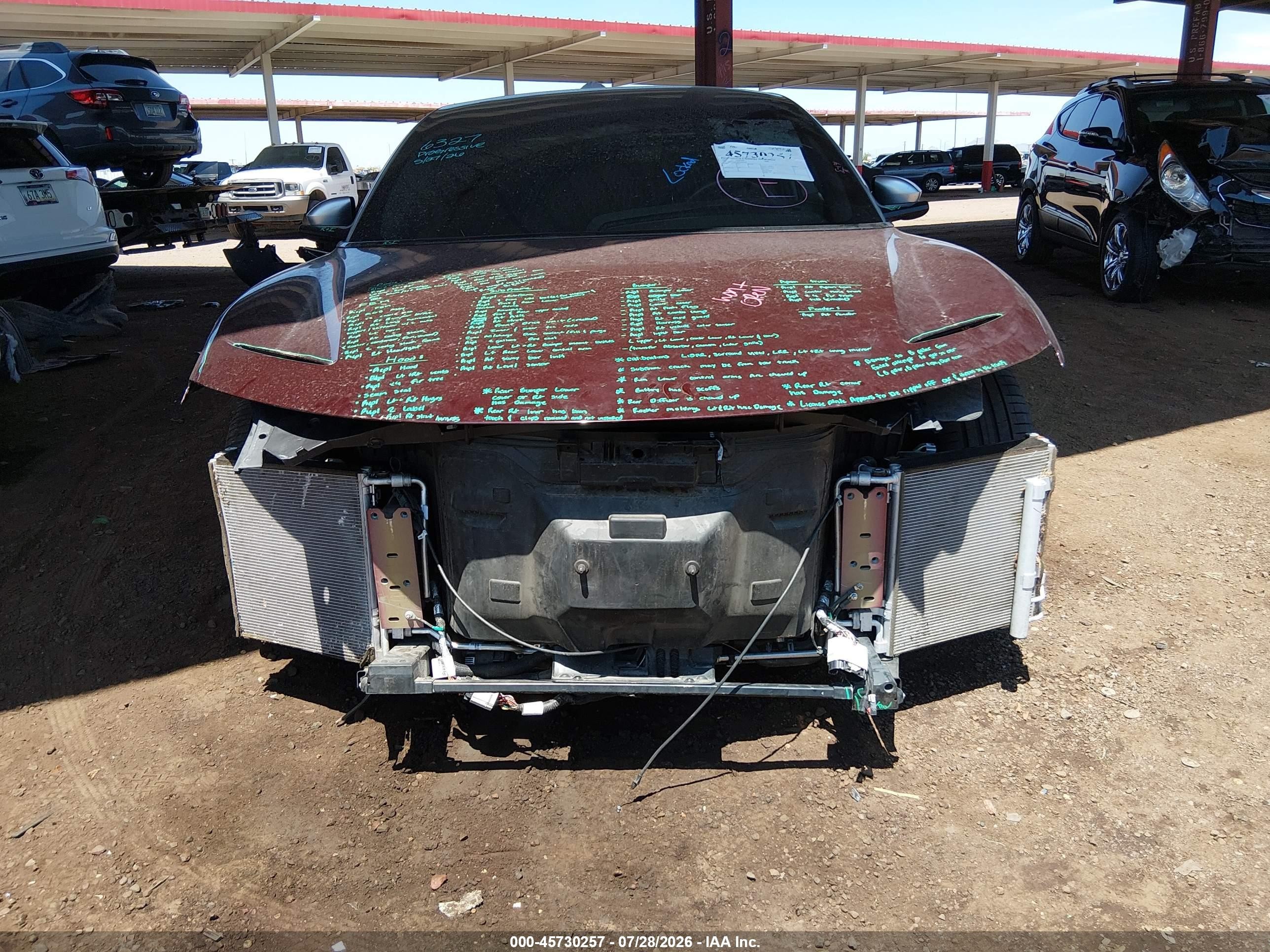 2022 Lucid Air VIN 50EA1GBA8NA001507 IAAI salvage auction — Front End, Salvage (Arizona), sold $10,300 on 2026-09-03 (photo 6)