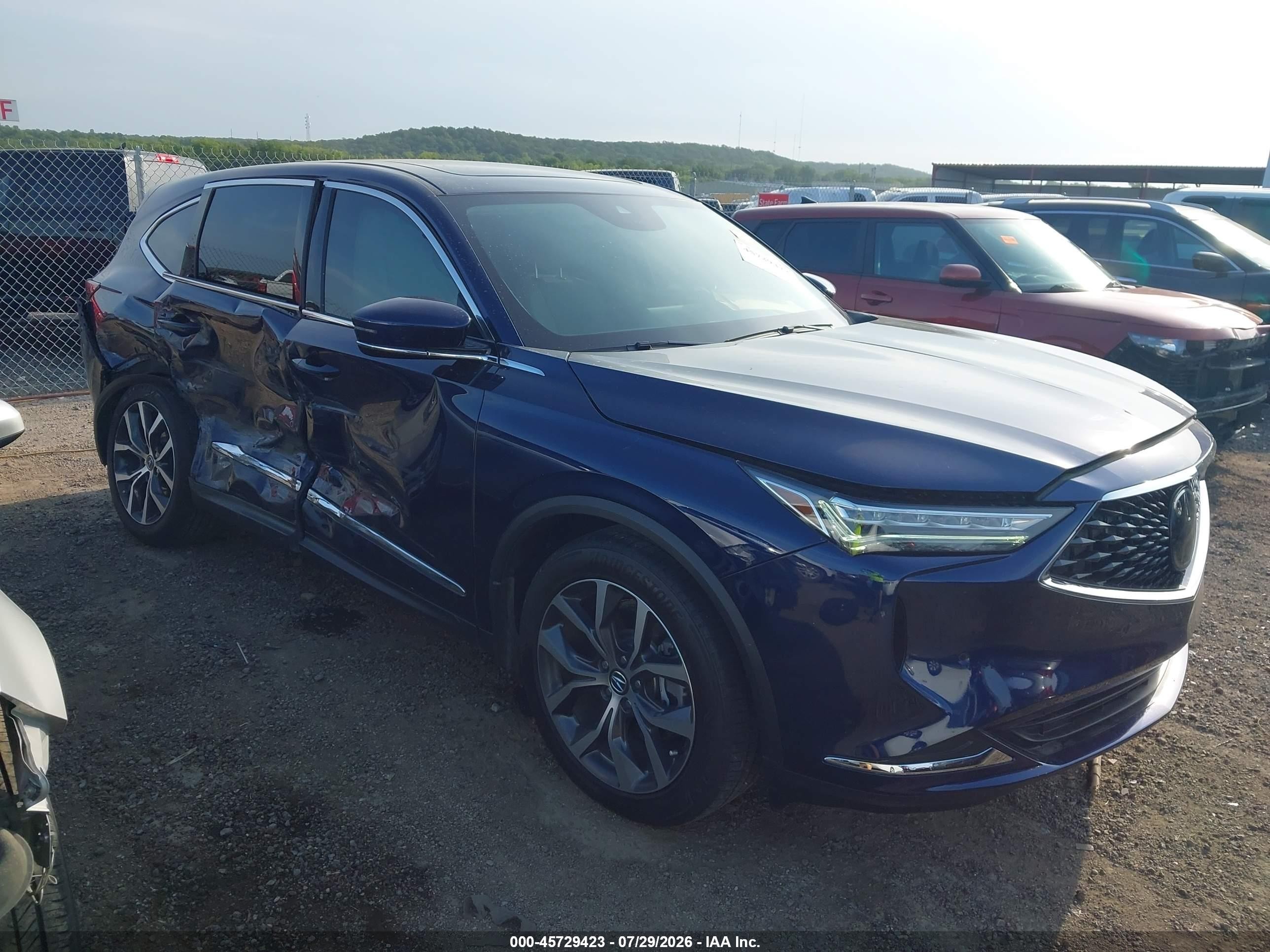 2024 Acura MDX VIN 5J8YE1H41RL003763 — IAAI salvage auction photo