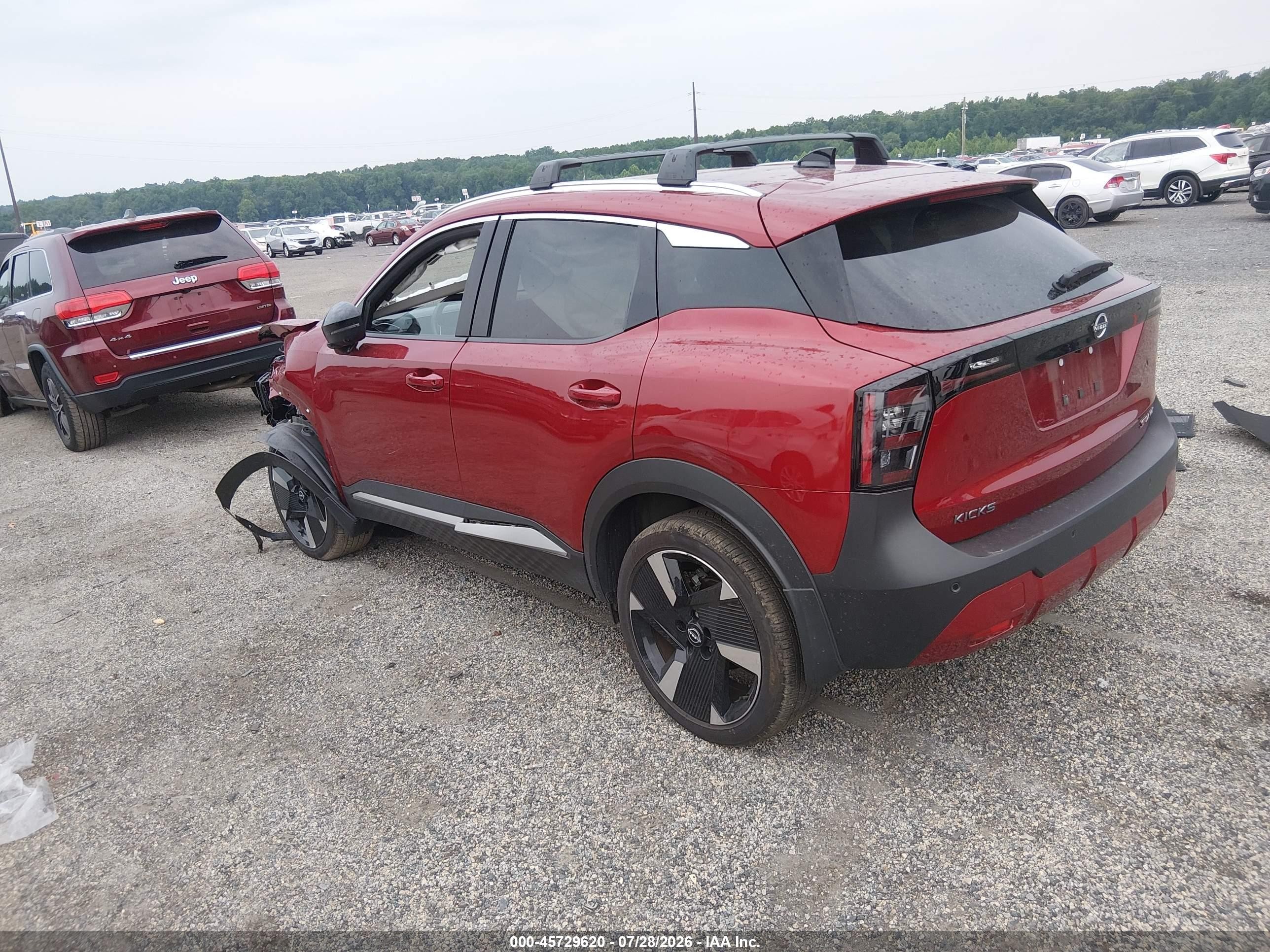2026 Nissan Kicks VIN 3N8AP6DB0TL309994 IAAI salvage auction — Front End, Salvage - Greater Than 75% (Maryland), sold $7,500 on 2026-10-07 (photo 3)