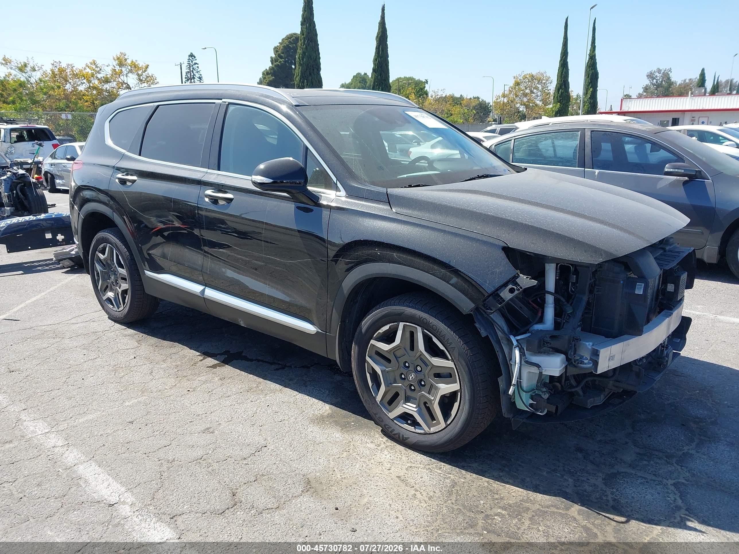 2023 Hyundai Santa Fe Hybrid VIN 5NMS5DA11PH007798 — IAAI salvage auction photo