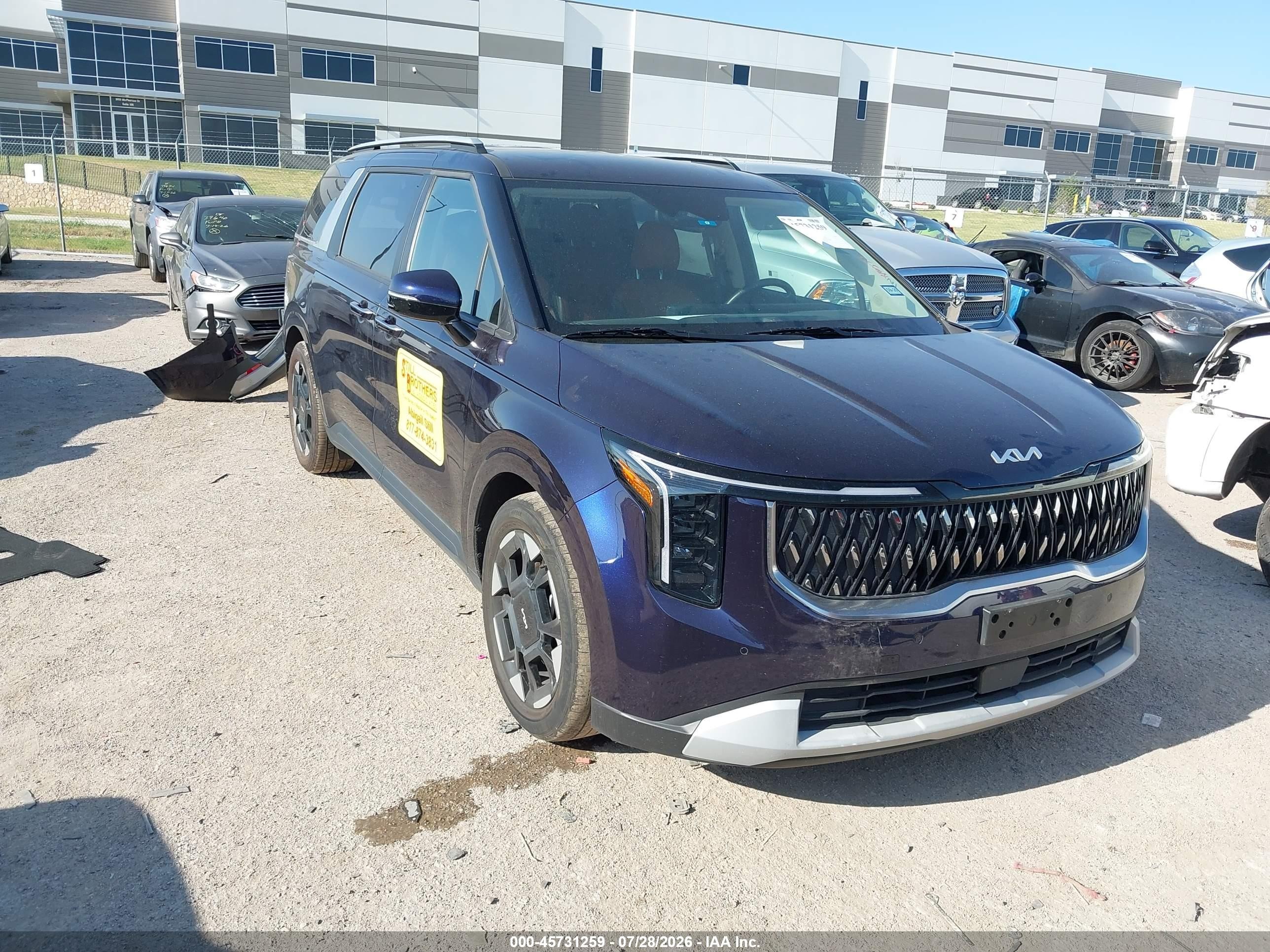 2025 Kia Carnival VIN KNDNC5K33S6459511 — IAAI salvage auction photo