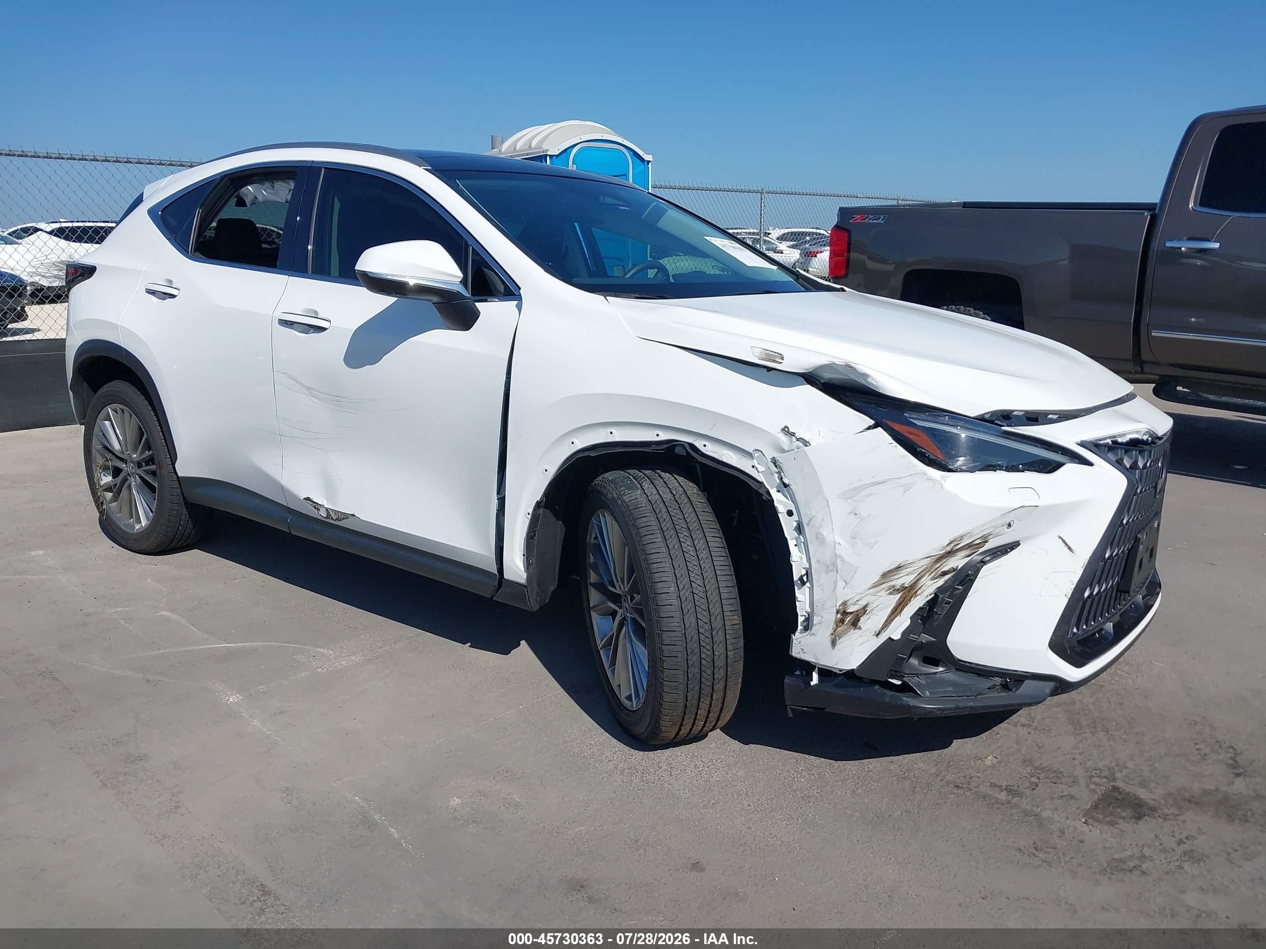 2026 Lexus NX 350 VIN 2T2HGCEZXTC102029 — IAAI salvage auction photo