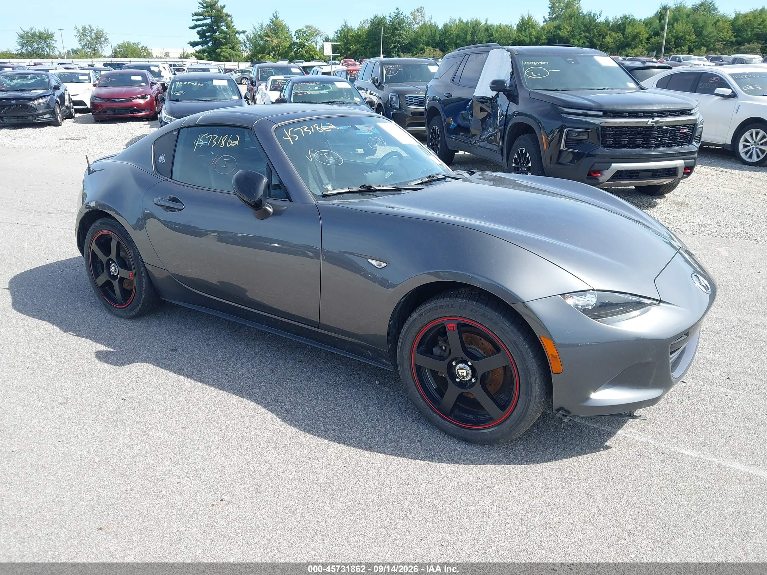 2017 Mazda MX-5 Miata VIN JM1NDAL79H0108718 — IAAI salvage auction photo