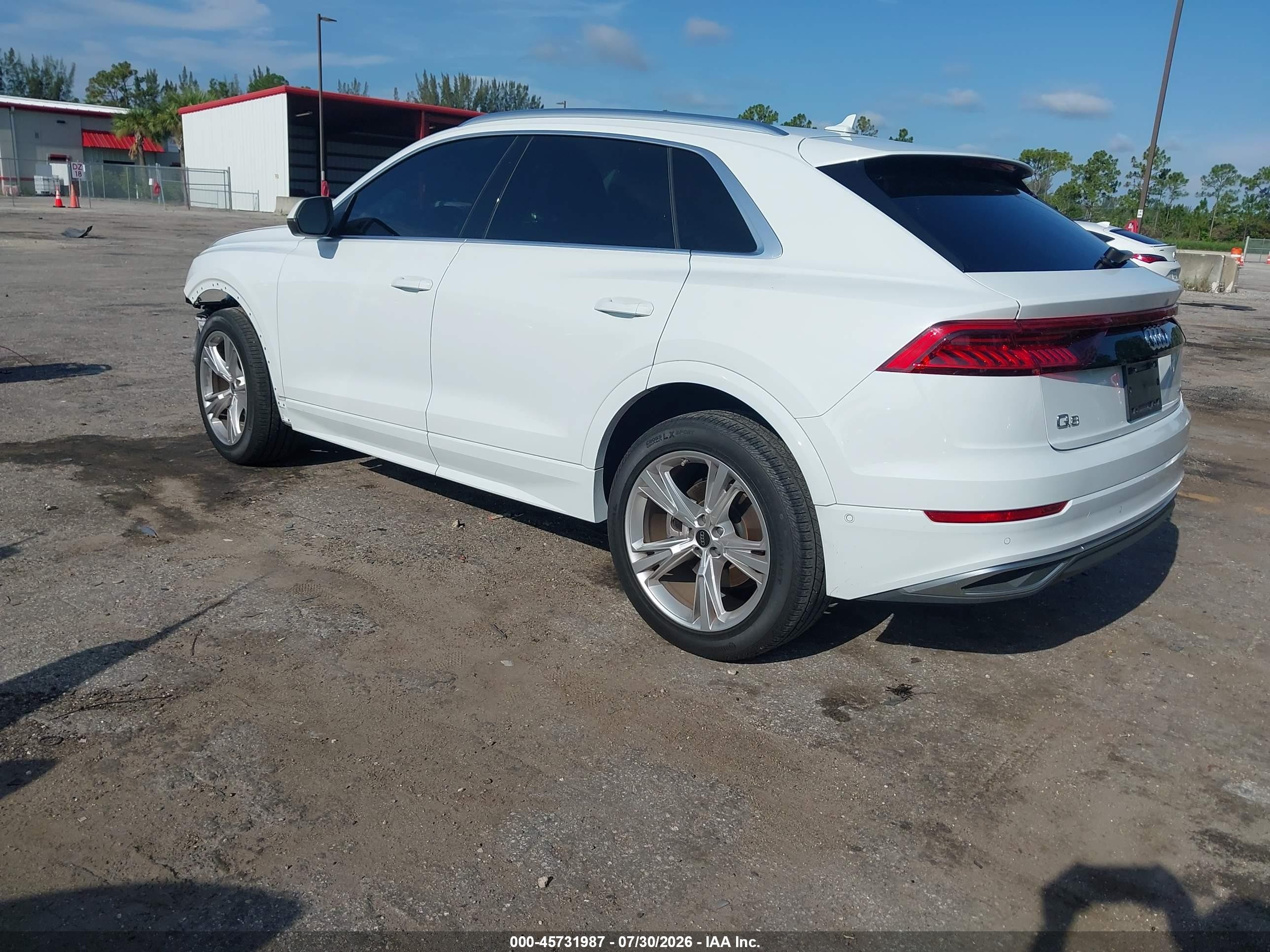 2023 Audi Q8 VIN WA1AVBF14PD026020 IAAI salvage auction — Front End, Rebuildable (Florida), sold $23,600 on 2026-09-08 (photo 3)