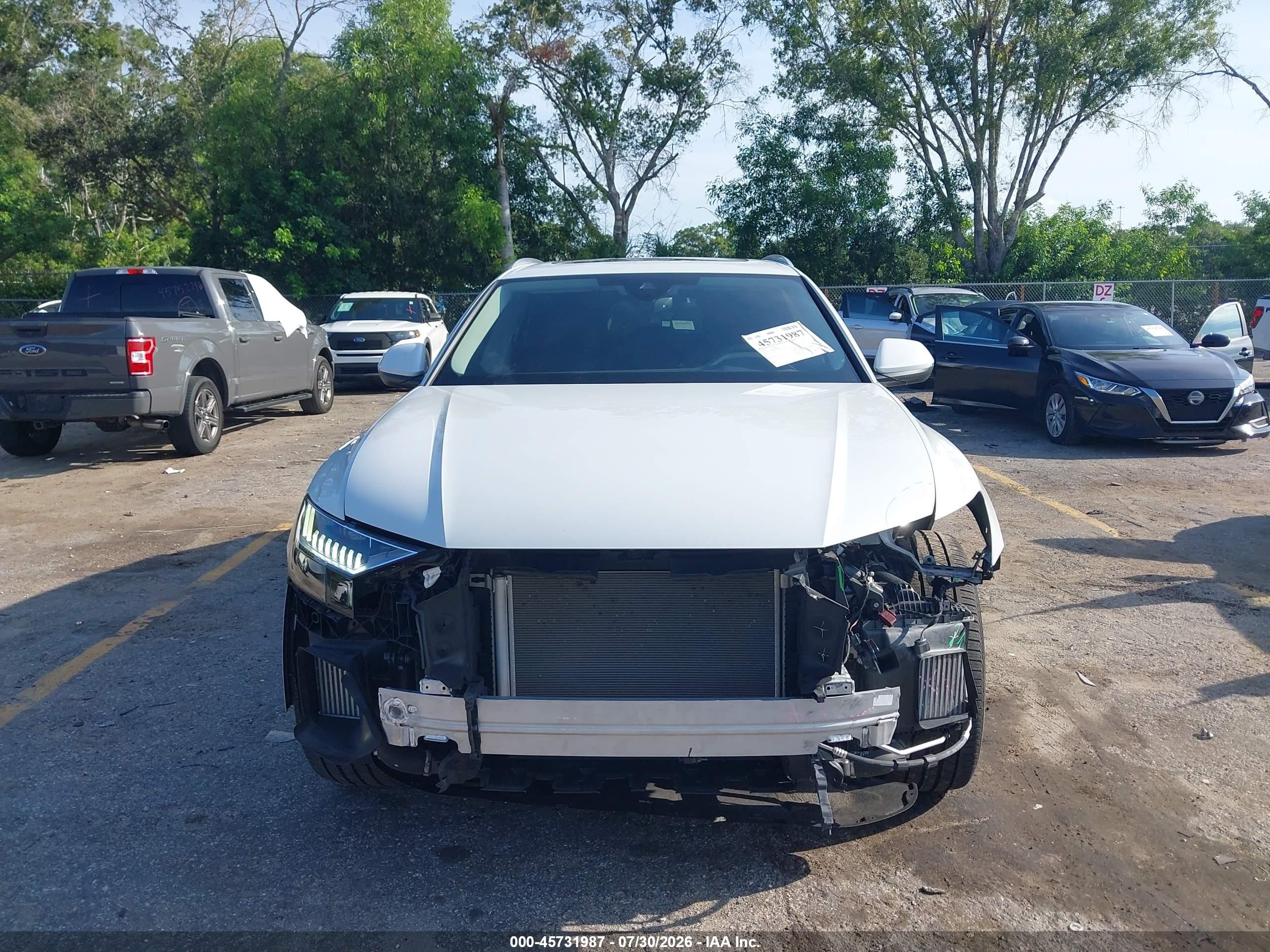 2023 Audi Q8 VIN WA1AVBF14PD026020 IAAI salvage auction — Front End, Rebuildable (Florida), sold $23,600 on 2026-09-08 (photo 6)