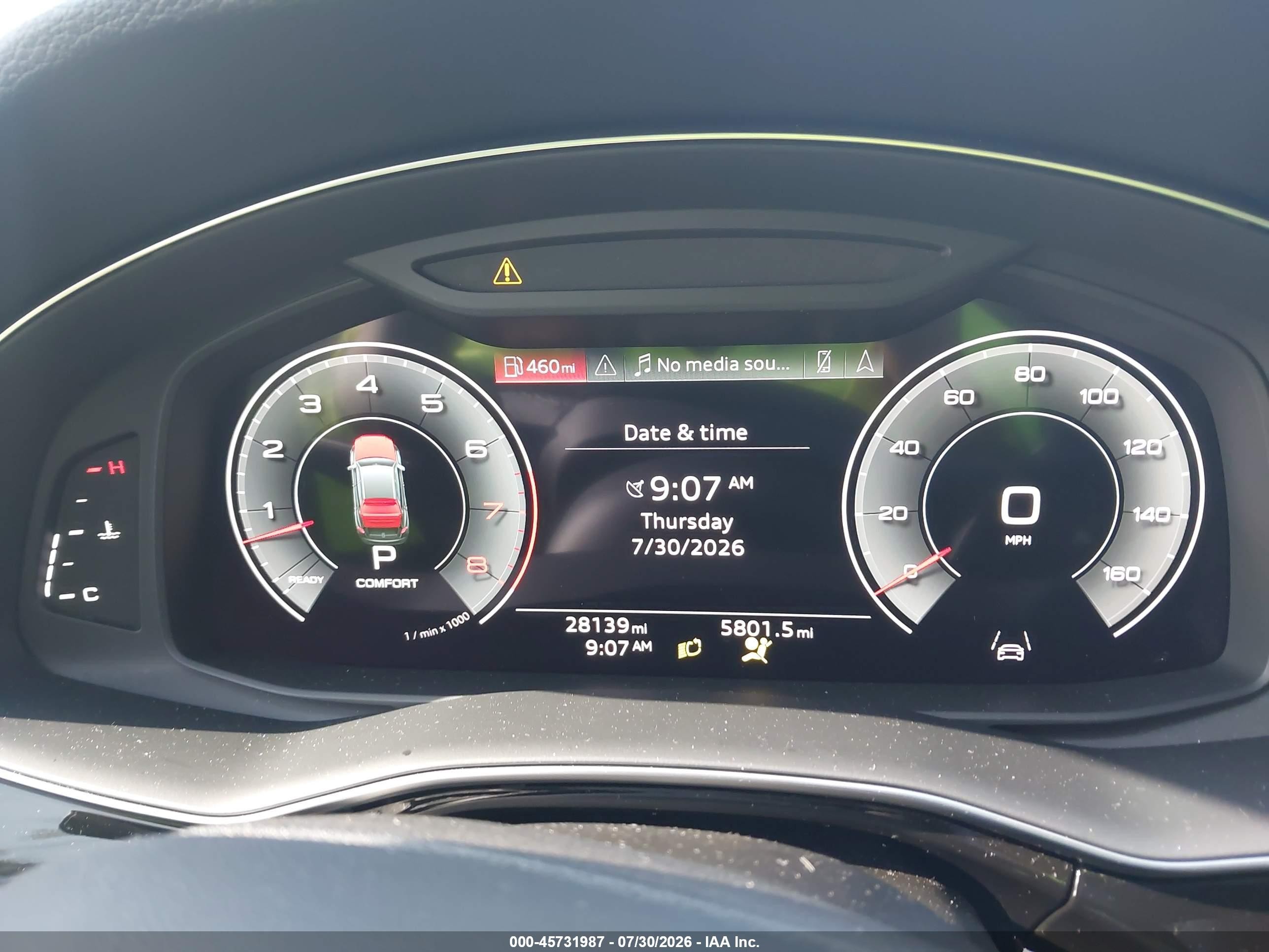 2023 Audi Q8 VIN WA1AVBF14PD026020 IAAI salvage auction — Front End, Rebuildable (Florida), sold $23,600 on 2026-09-08 (photo 7)