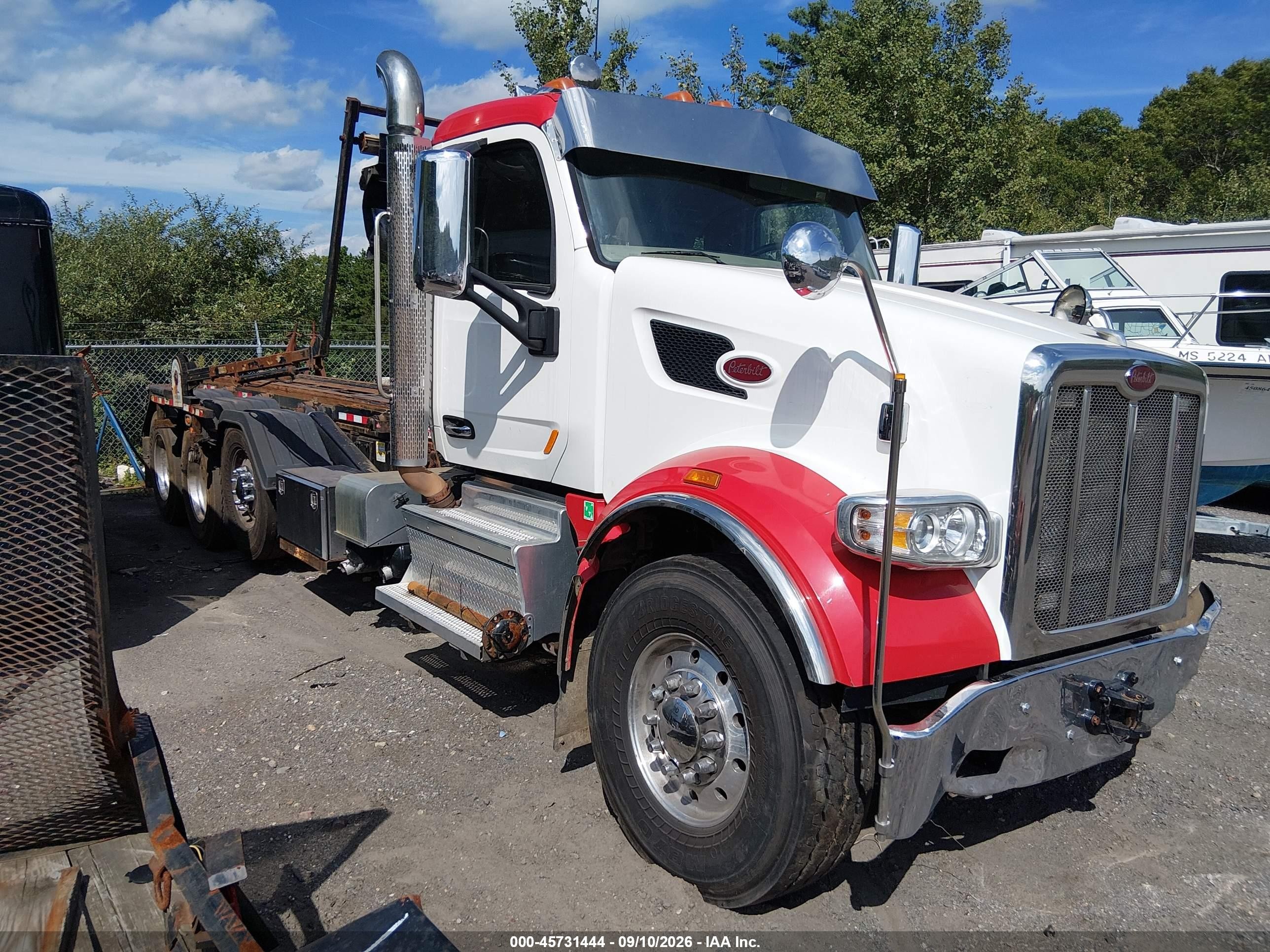 2021 Peterbilt 567 VIN 1NPCX4TX5MD755127 IAAI salvage auction — Unknown, Salvage (Massachusetts), sold $64,750 on 2026-09-29 (photo 1)