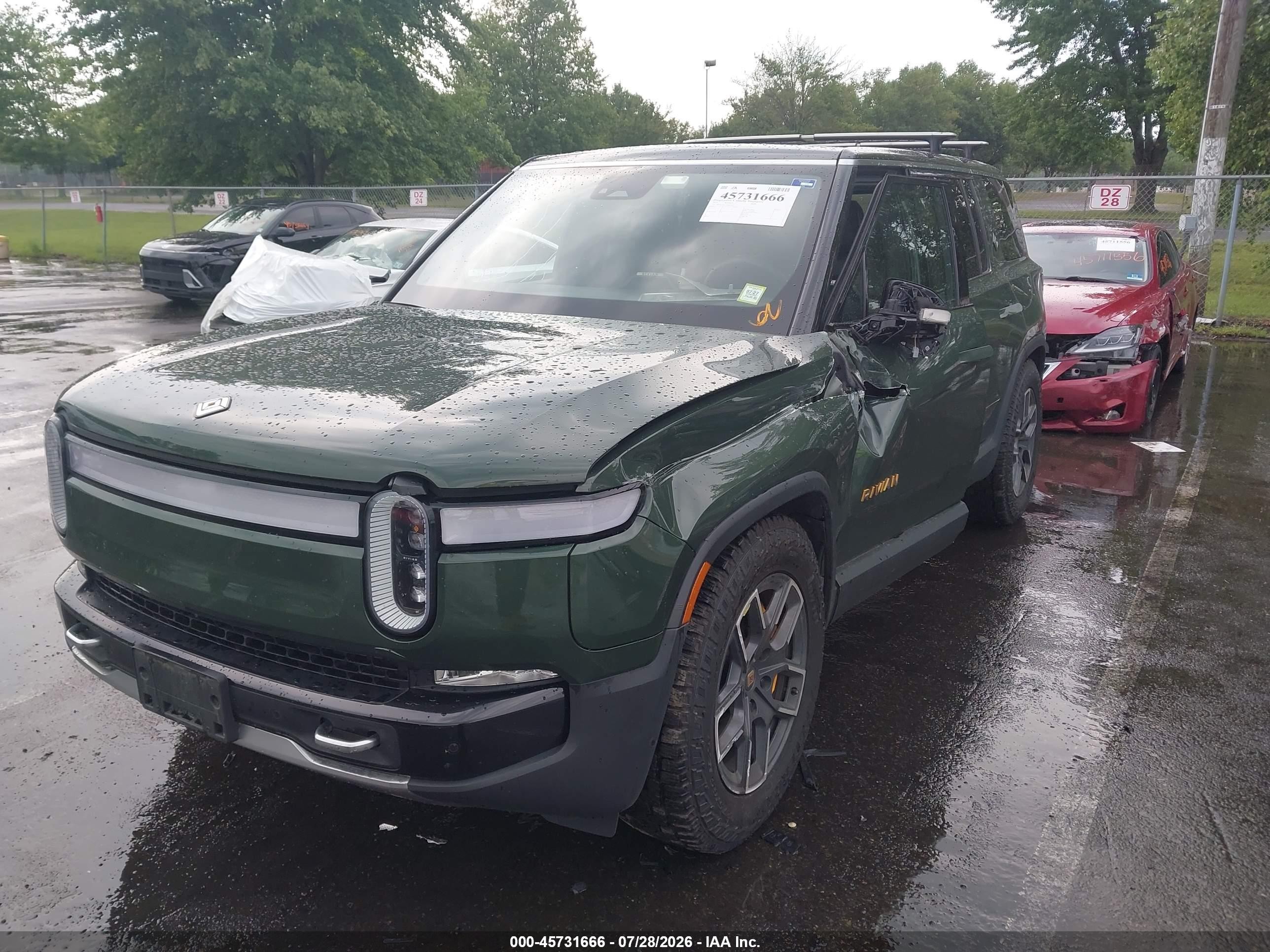 2022 Rivian R1s VIN 7PDSGABL7NN002431 IAAI salvage auction — Front End, Mv-907A (New York), sold $13,700 on 2026-09-16 (photo 2)