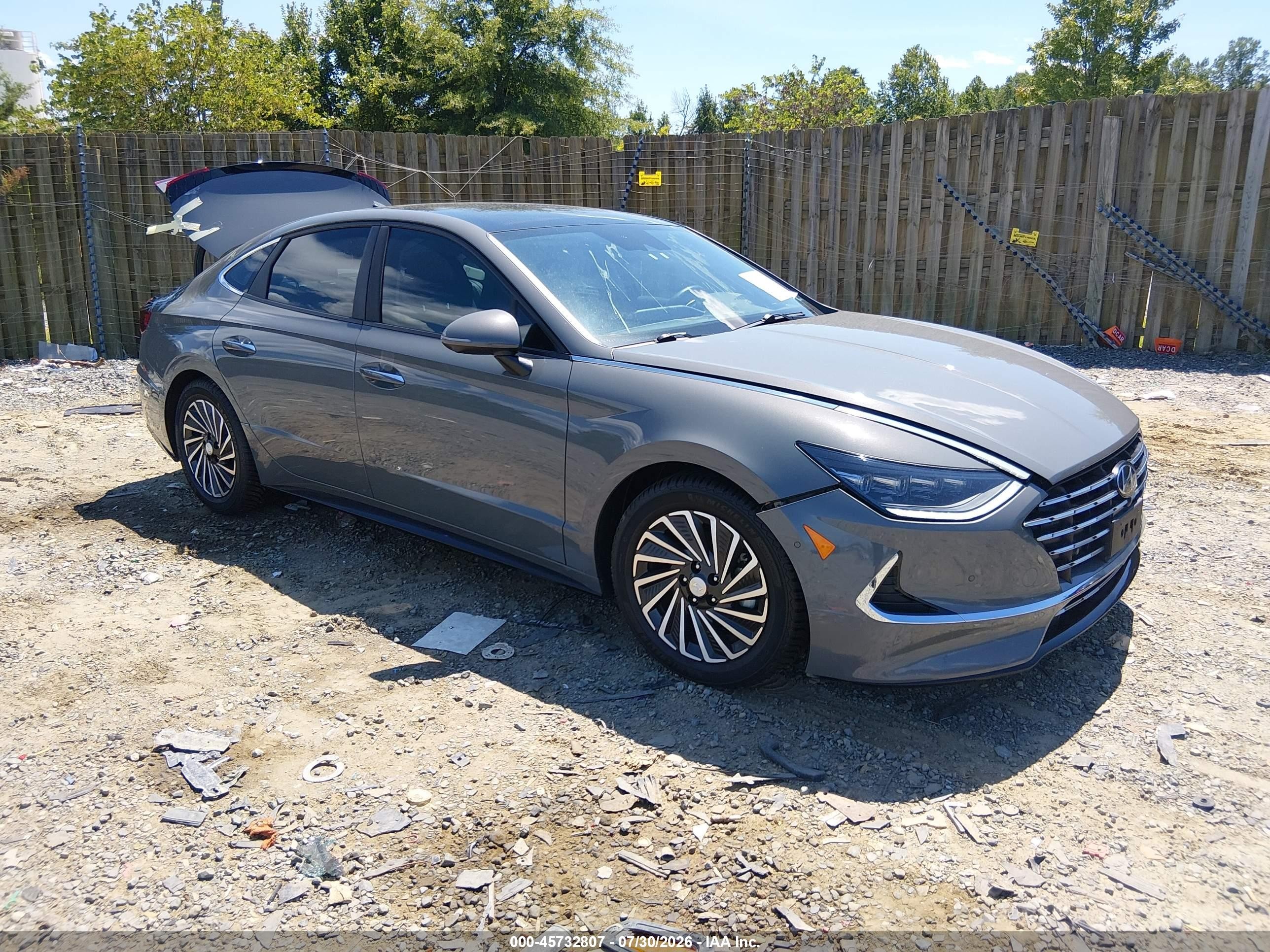 2022 Hyundai Sonata VIN KMHL54JJ0NA049581 IAAI salvage auction — Rear End, Salvage (Virginia), sold $10,000 on 2026-09-08 (photo 1)